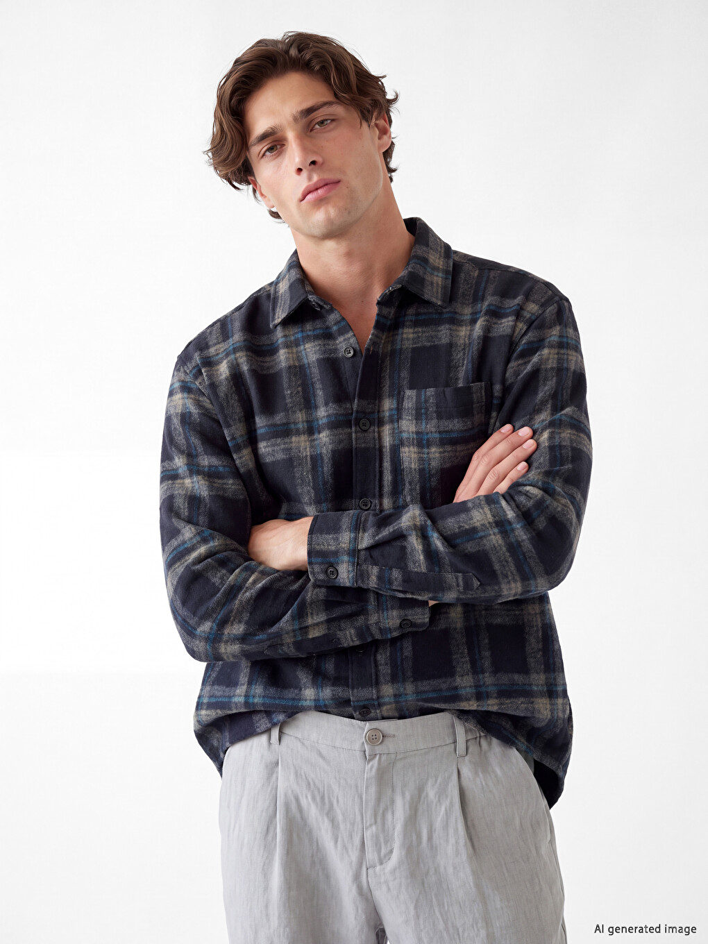 Regular Fit Men's Lumberjack Shirt Jacket