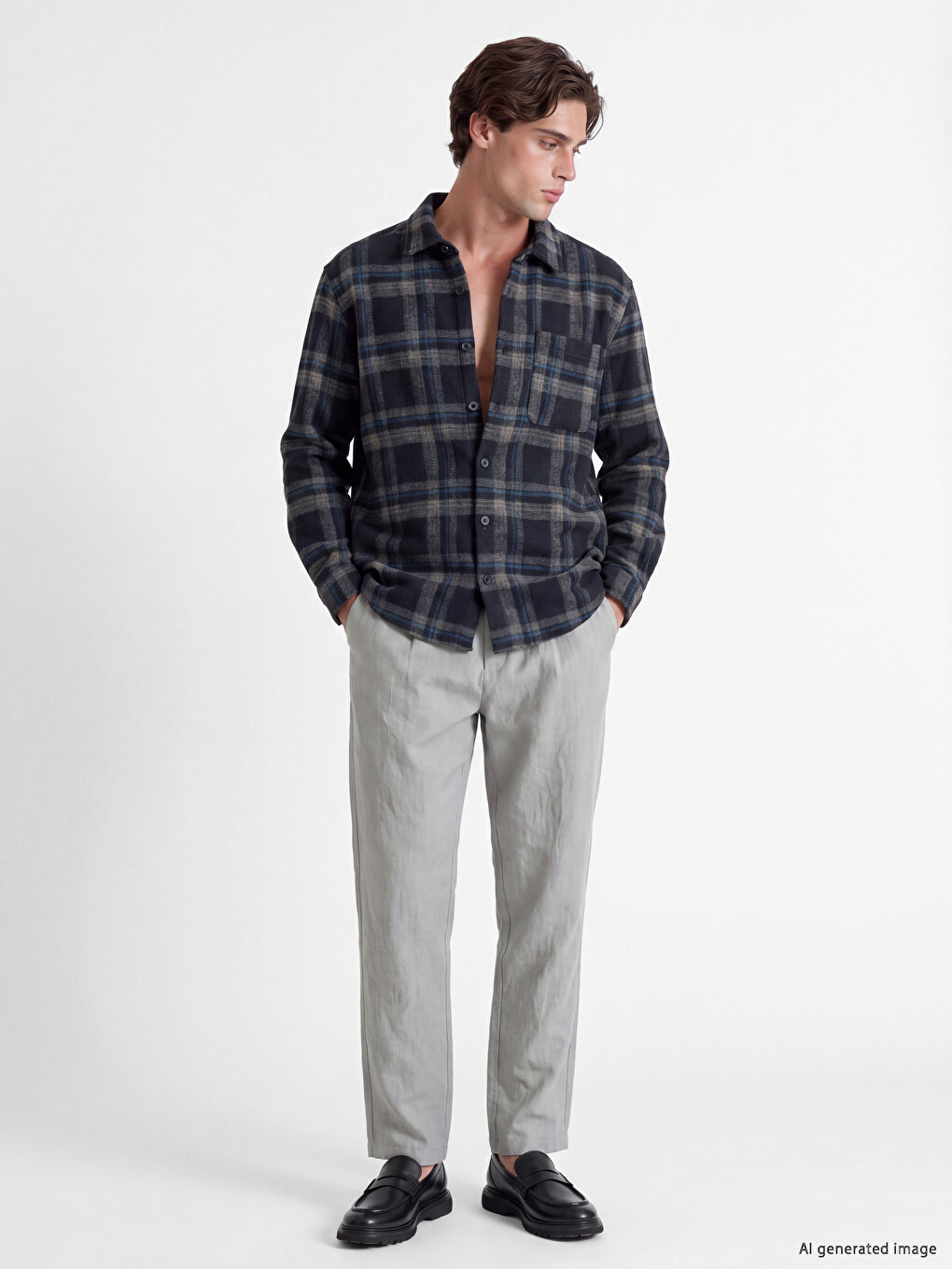 Regular Fit Men's Lumberjack Shirt Jacket-1