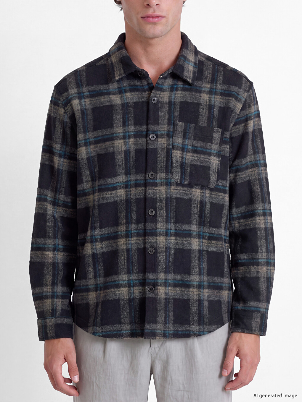 Regular Fit Men's Lumberjack Shirt Jacket-2
