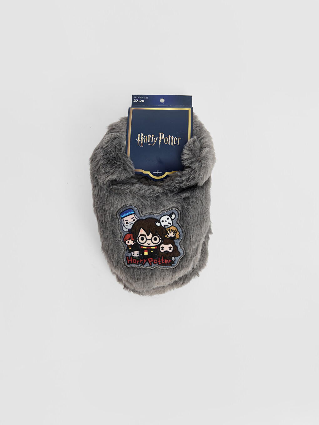 Harry Potter Nakışlı Pelüş Erkek Çocuk Panduf-1