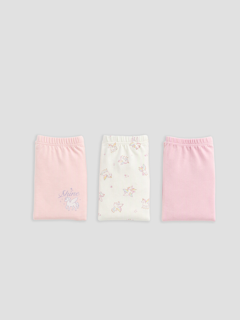 Pembe 3'lü Baskılı Kız Çocuk Boxer