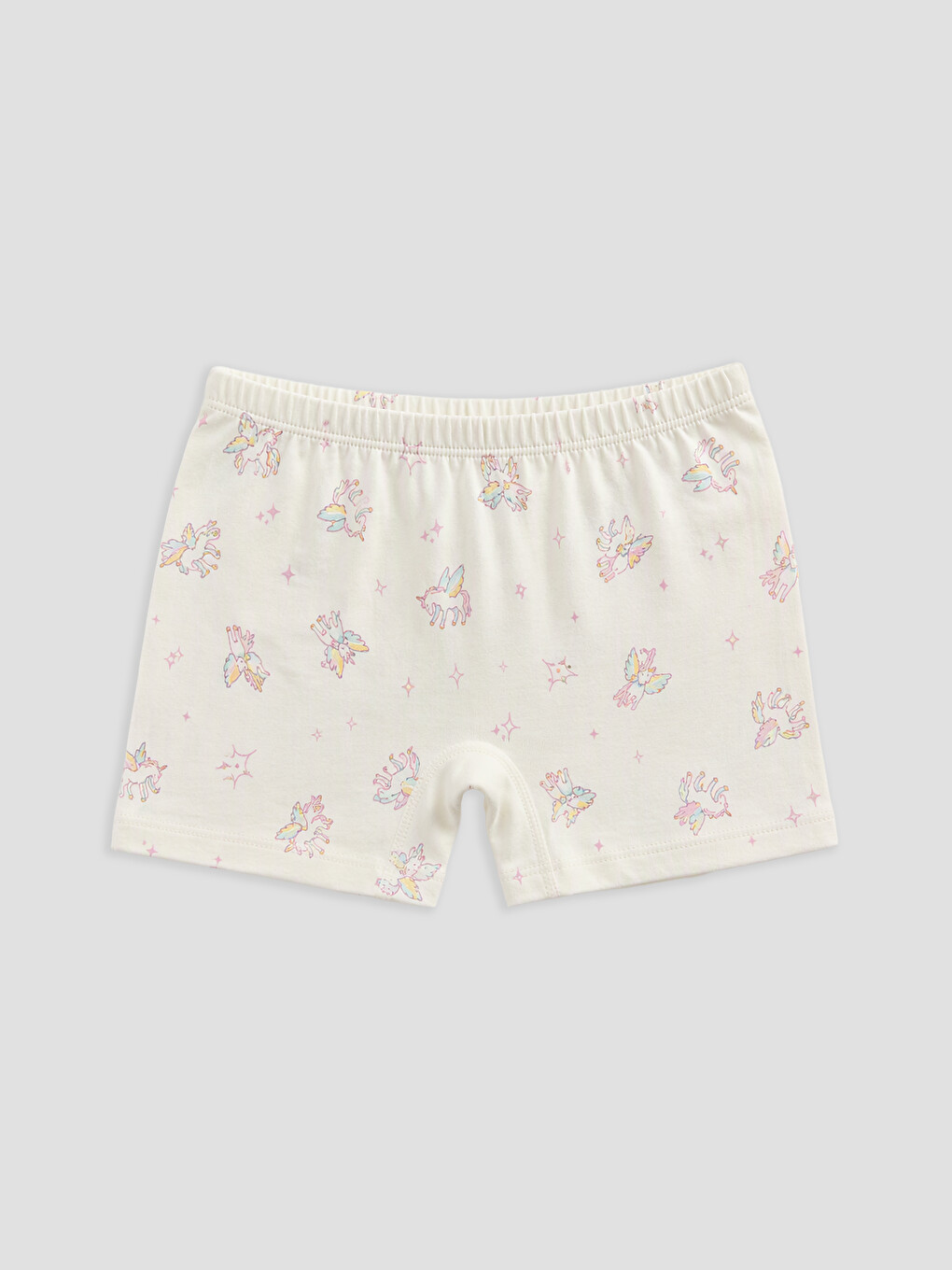 Pembe 3'lü Baskılı Kız Çocuk Boxer-2