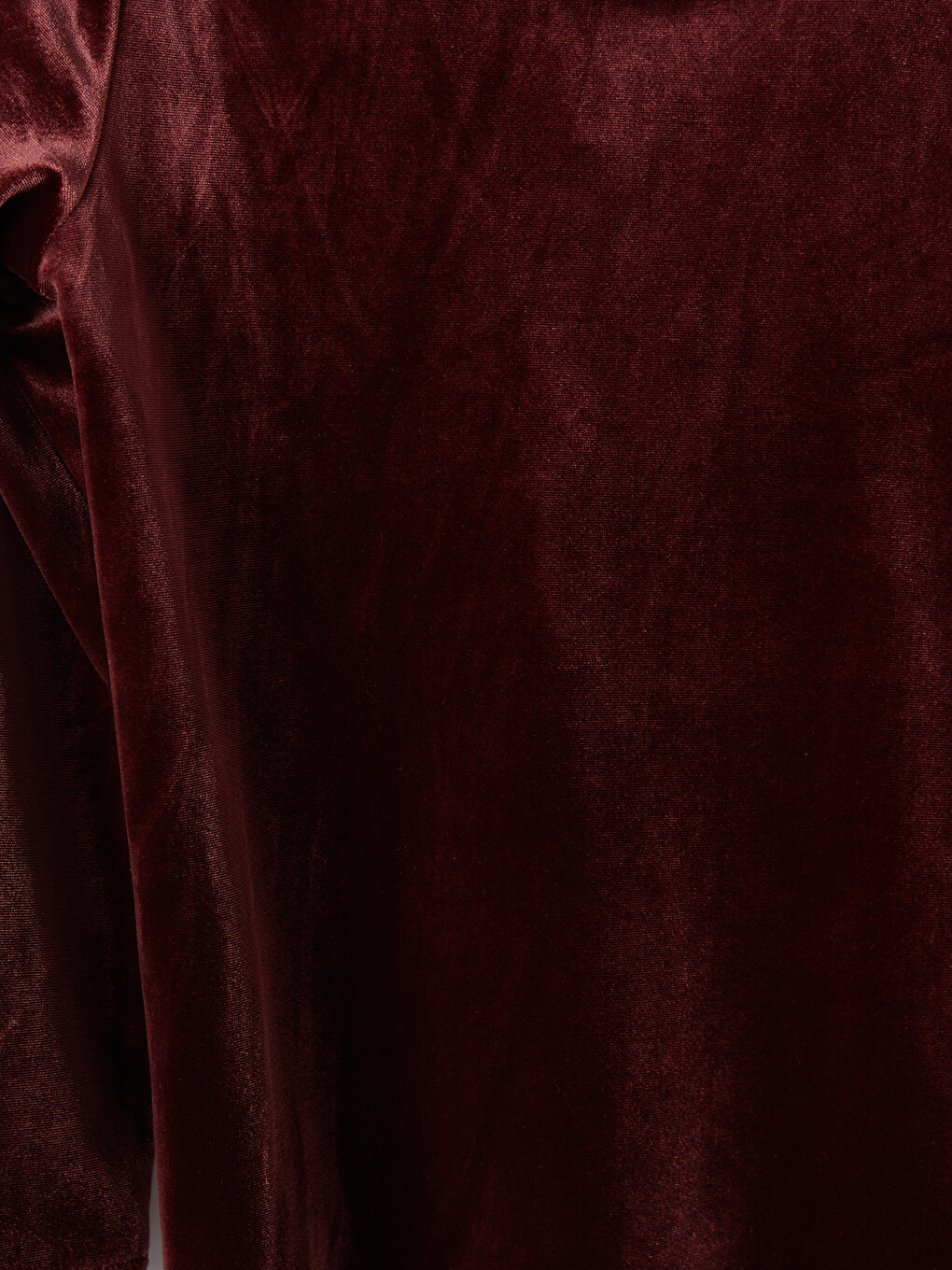 Crew Neck Girls' Velvet Blouse-1