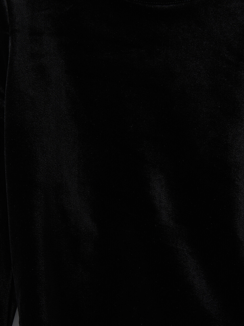 Crew Neck Girls' Velvet Blouse-1
