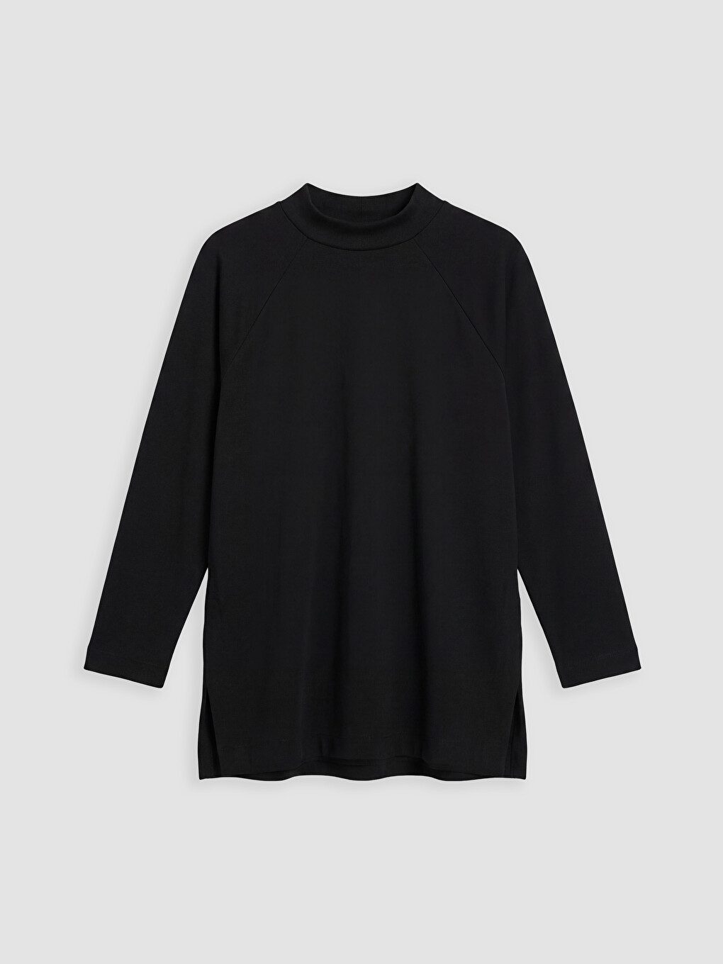 Siyah Oversize Soft Touch Kadın Tunik-4