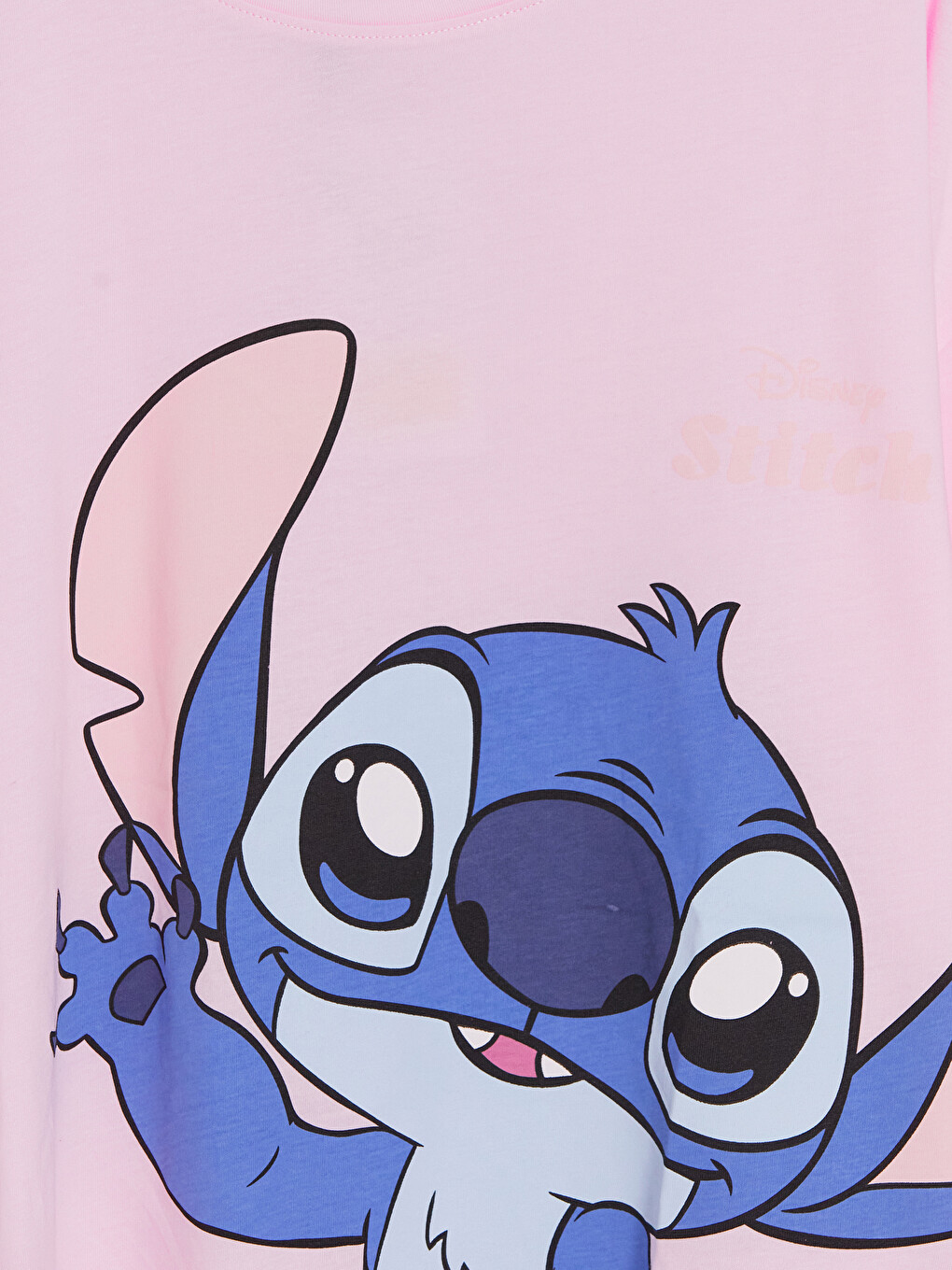 Pembe Stitch Baskılı Kadın Pijama Takım-9
