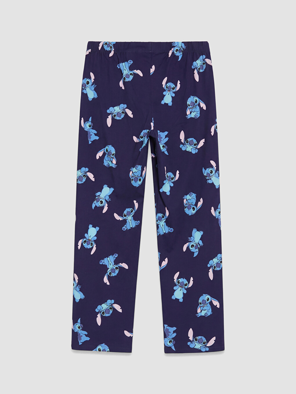 Lacivert Stitch Baskılı Kadın Pijama Takım-9