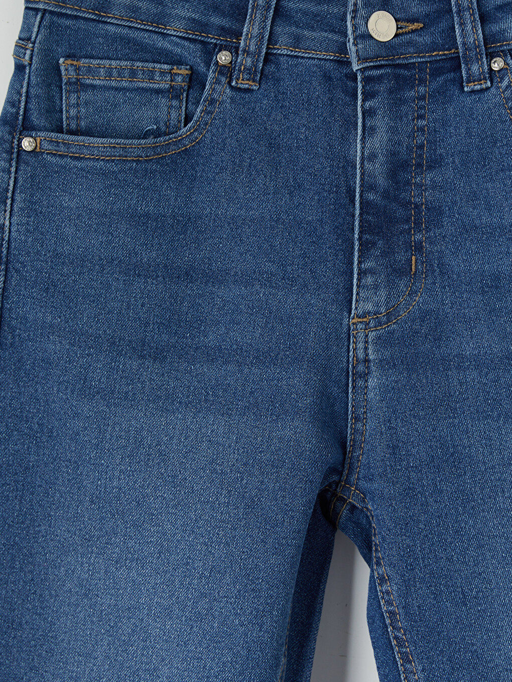 Yüksek Bel Slim Fit Kadın Jean Pantolon-6