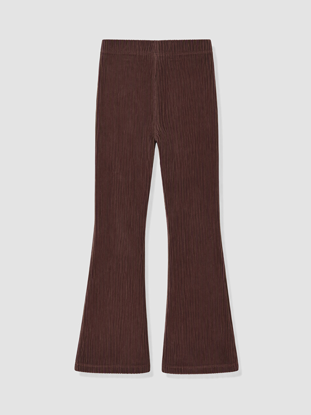 Girls' Velvet Flare Leggings-2