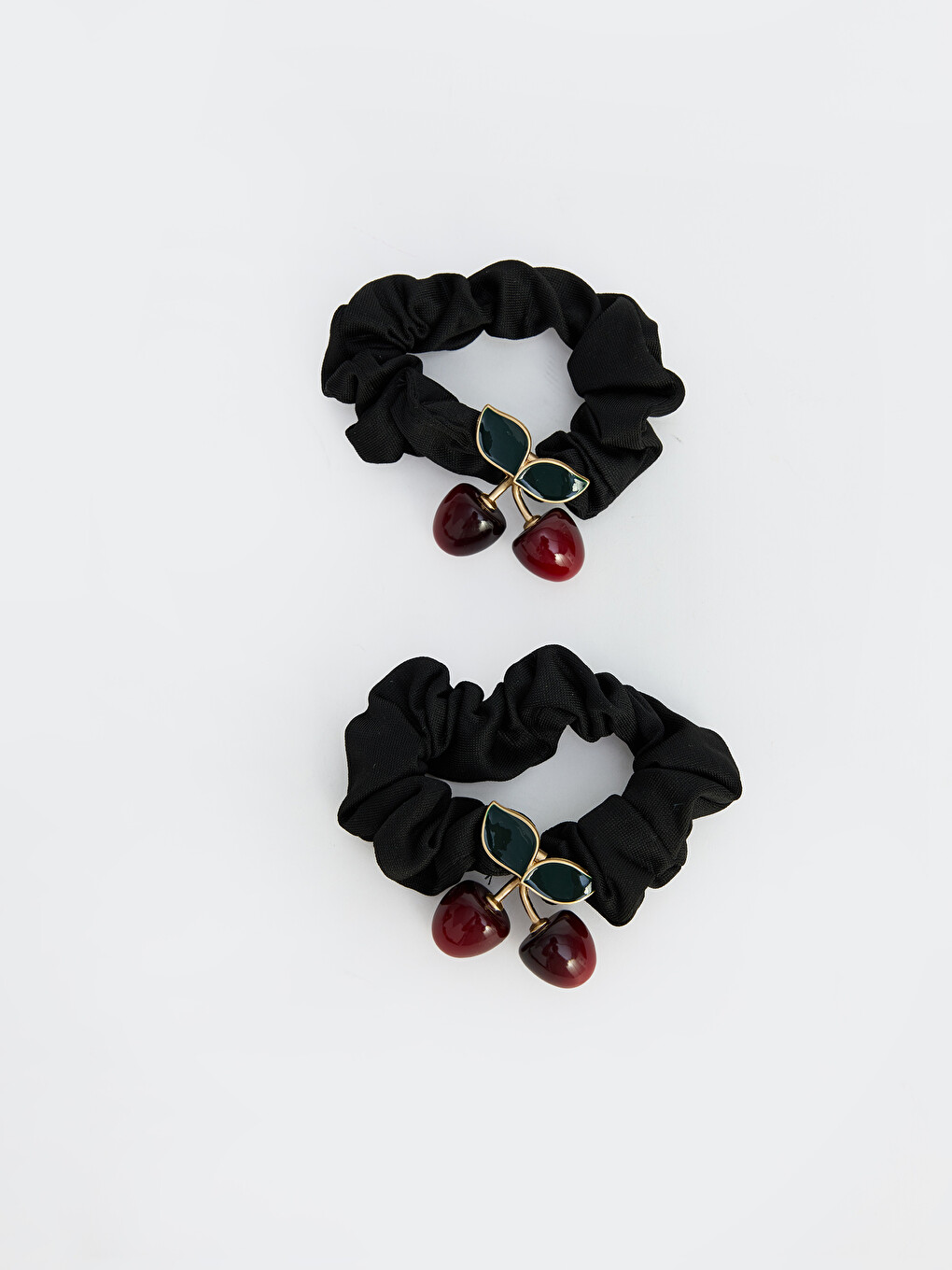 Cherry Figured 2-pack Scrunchie Hair Tie-1