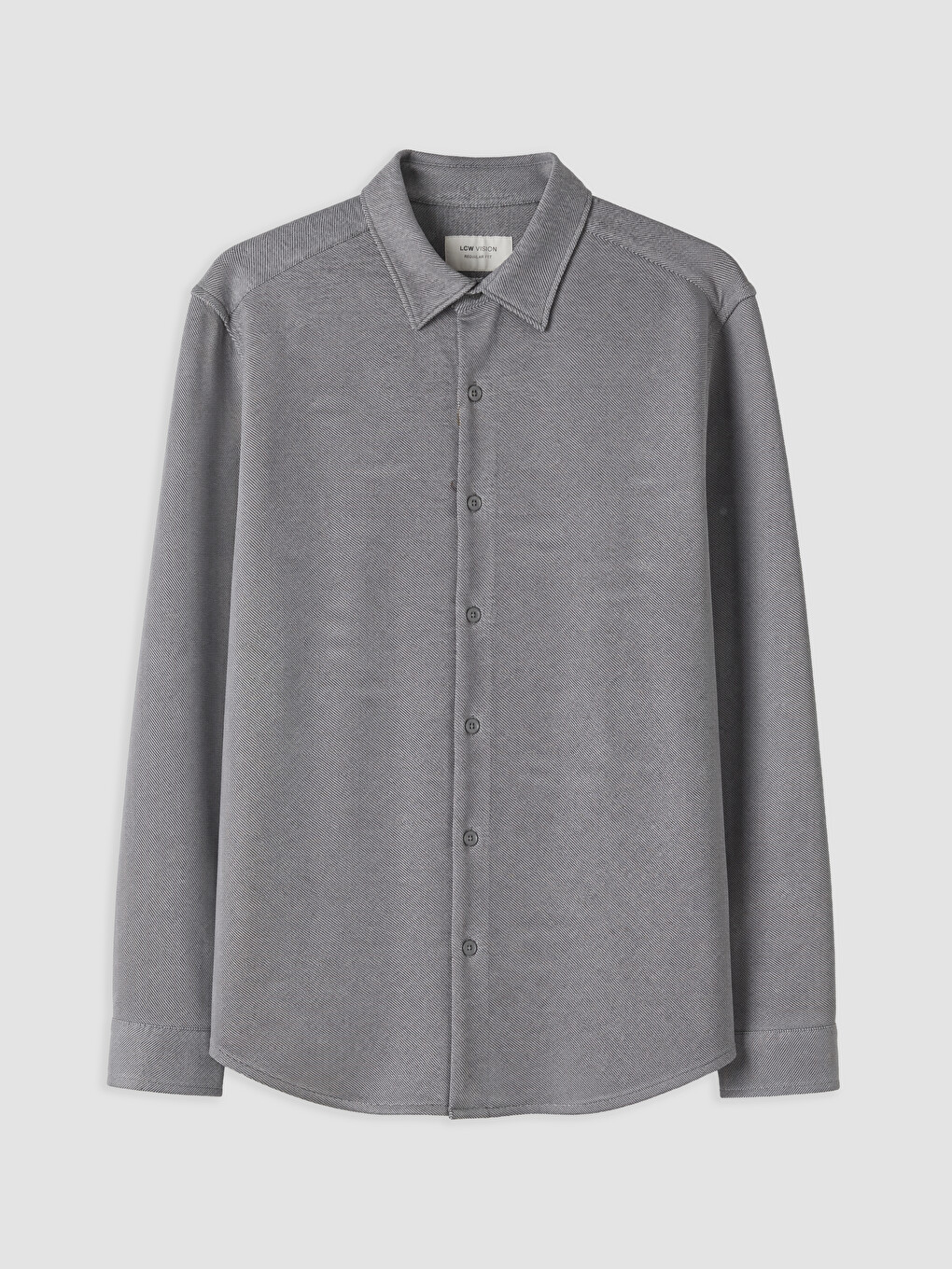 Regular Fit Men's Textured Shirt-4