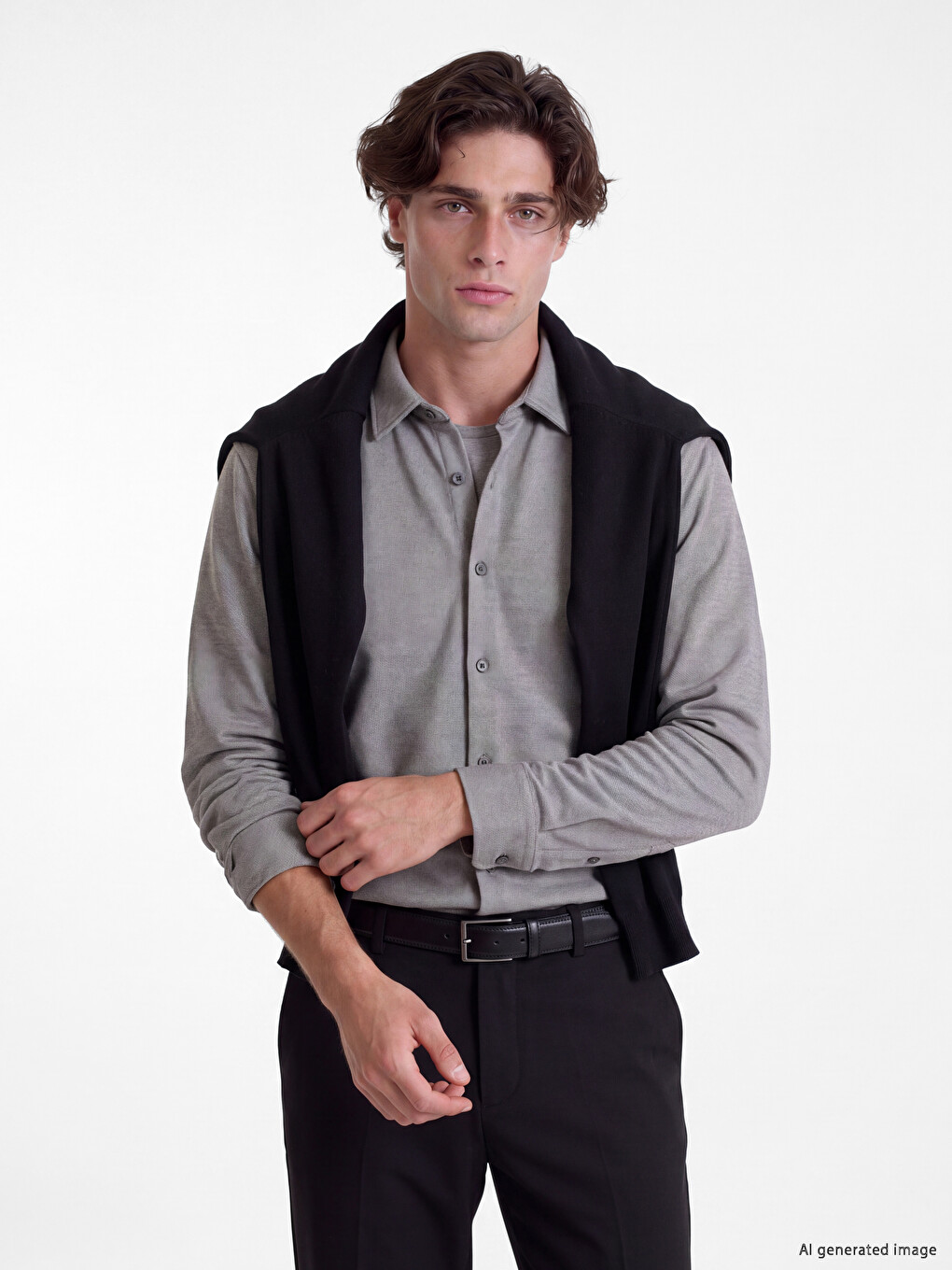 Regular Fit Men's Textured Shirt