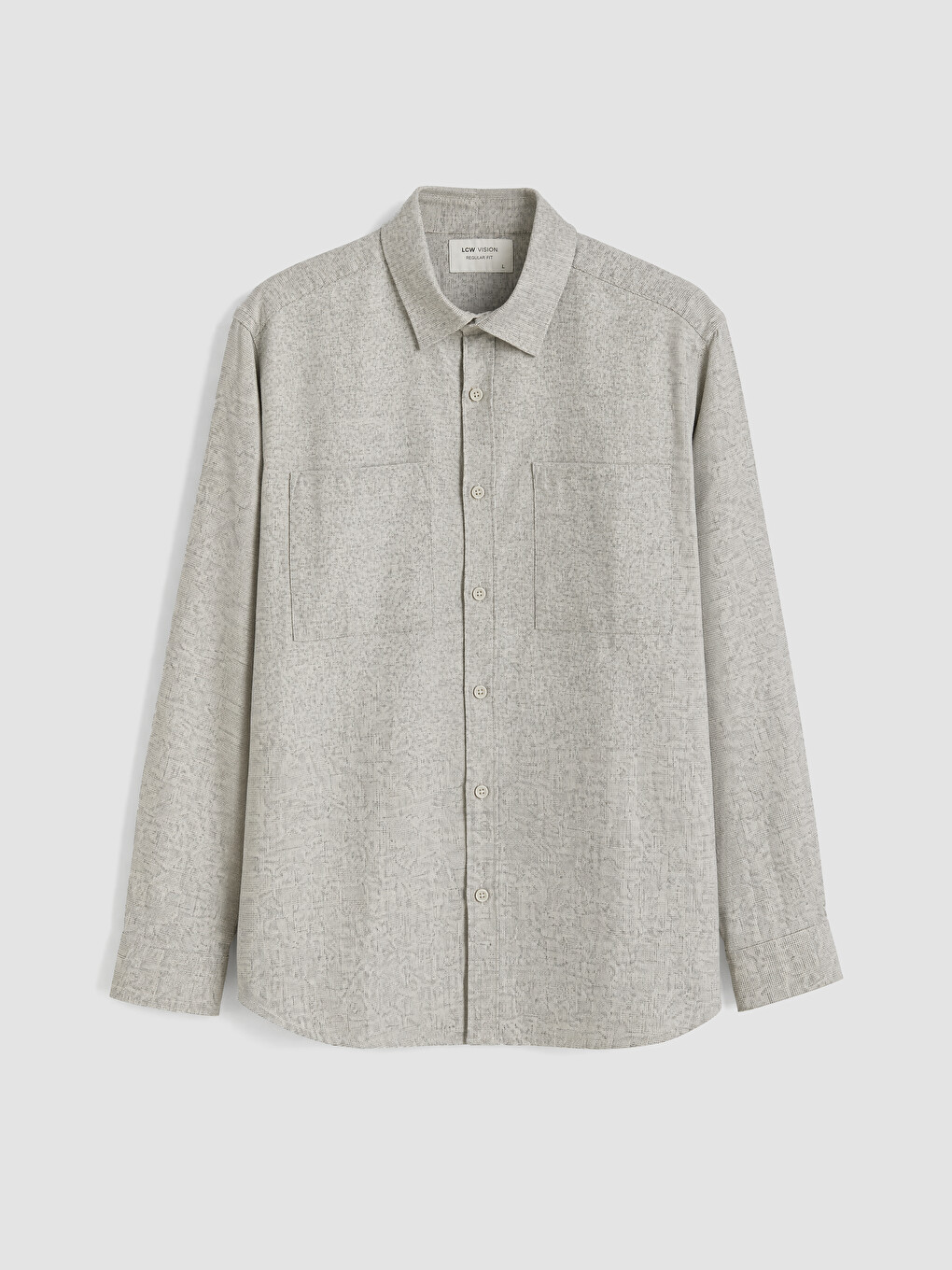 Regular Fit Dobby Men's Textured Shirt-4