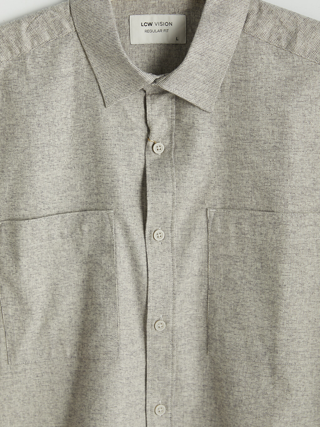 Regular Fit Dobby Men's Textured Shirt-6