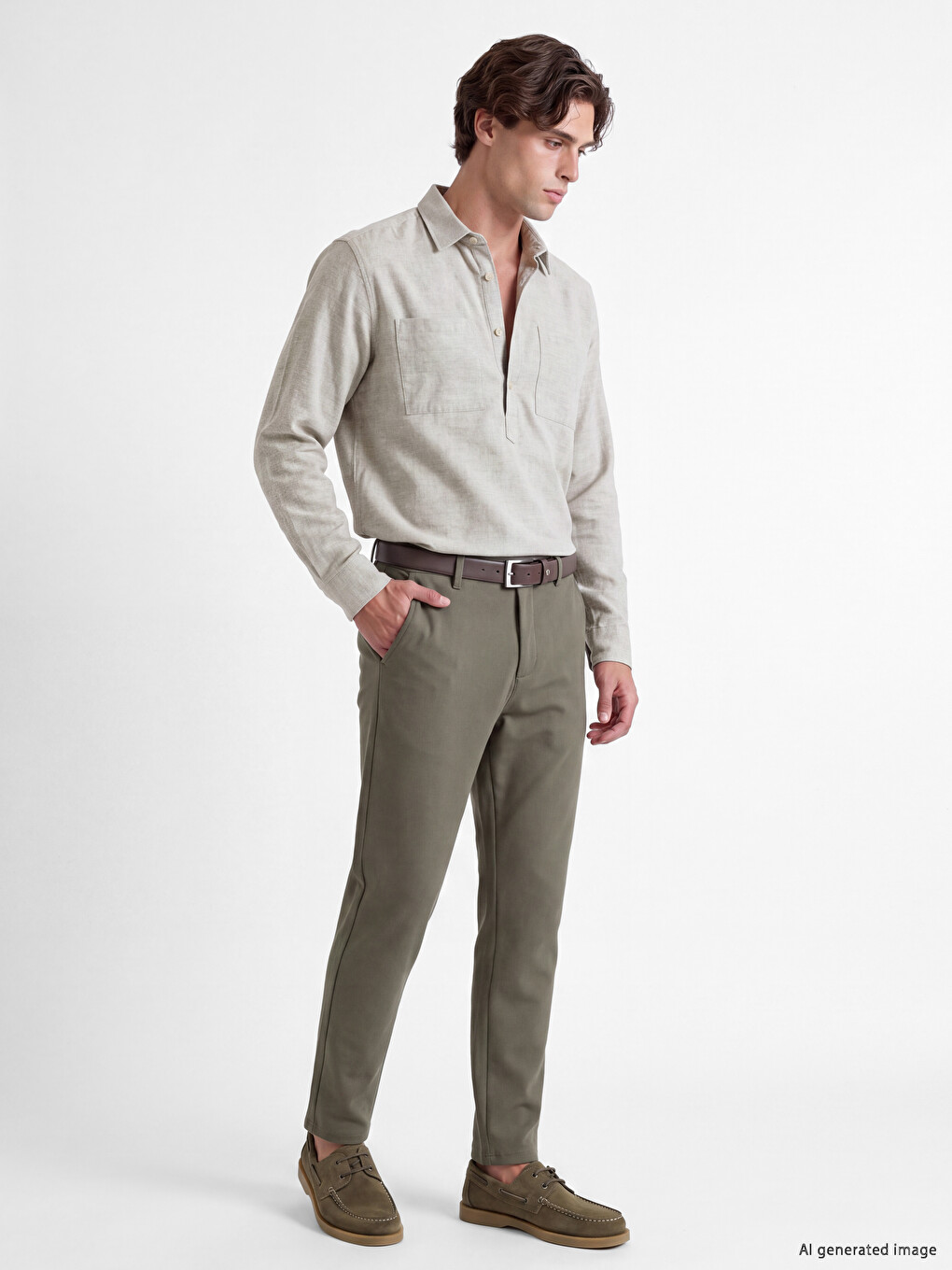 Regular Fit Dobby Men's Textured Shirt-1