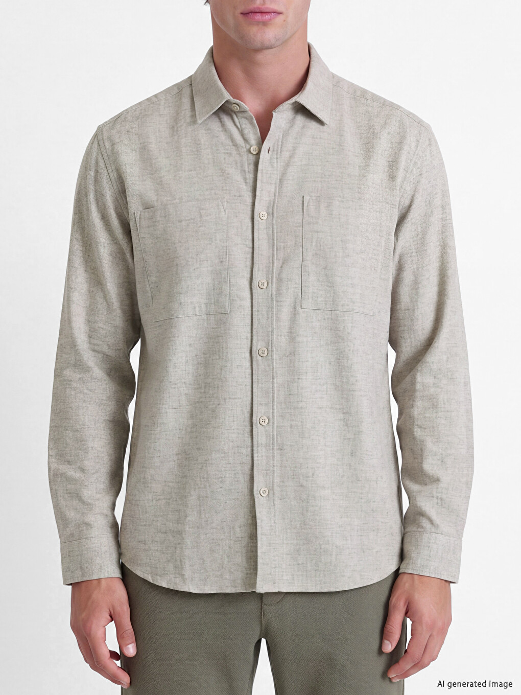 Regular Fit Dobby Men's Textured Shirt-2