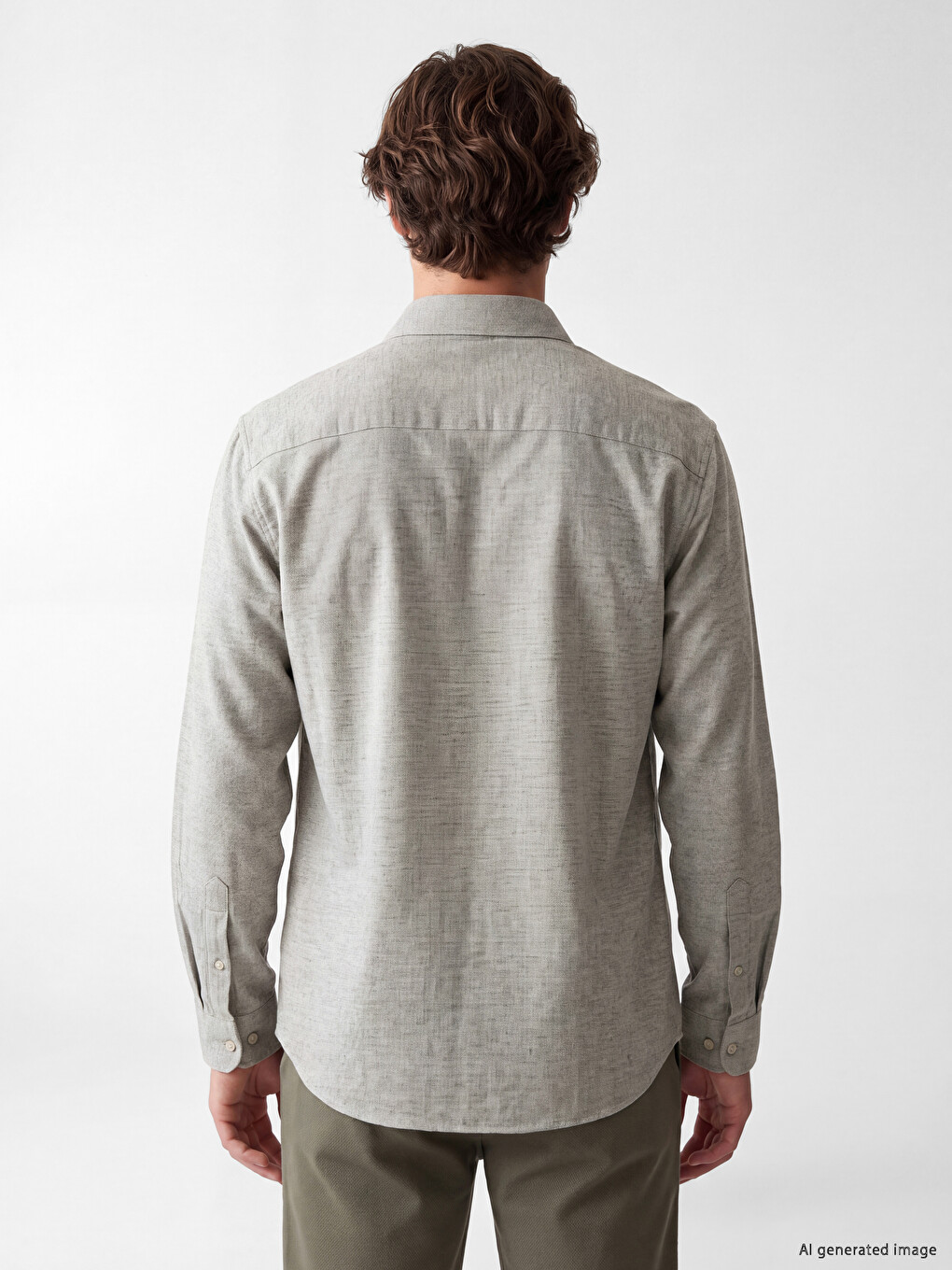 Regular Fit Dobby Men's Textured Shirt-3
