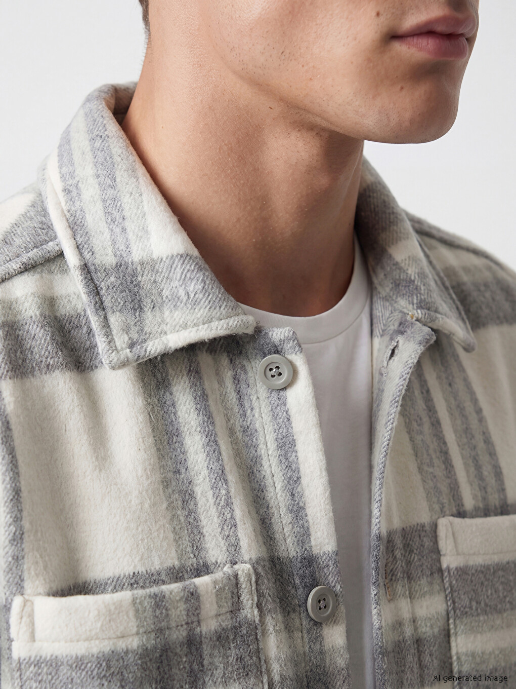 Regular Fit Plaid Men's Lumberjack Shirt Jacket-2