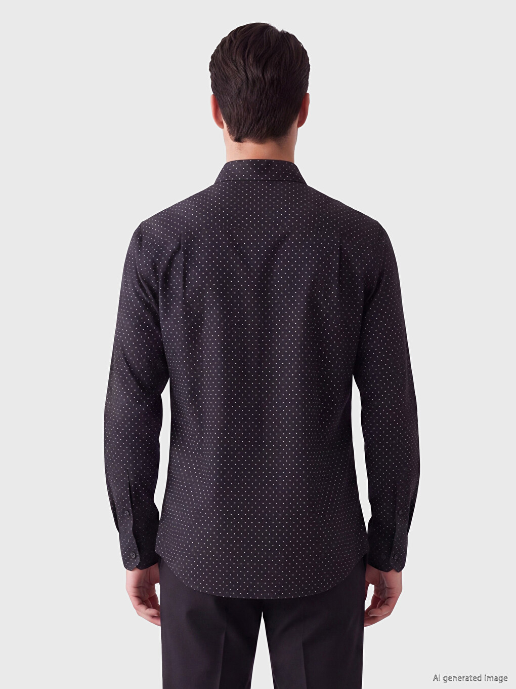 Slim Fit Printed Twill Men's Shirt-2