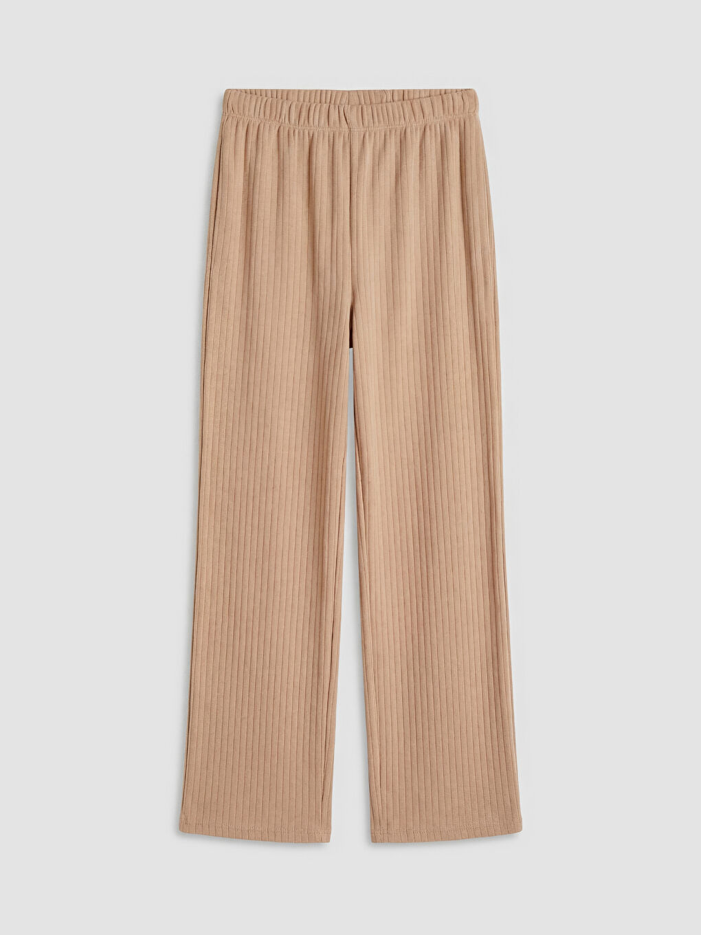 Kahverengi Bisiklet Yaka Kız Çocuk Pijama Takım-2