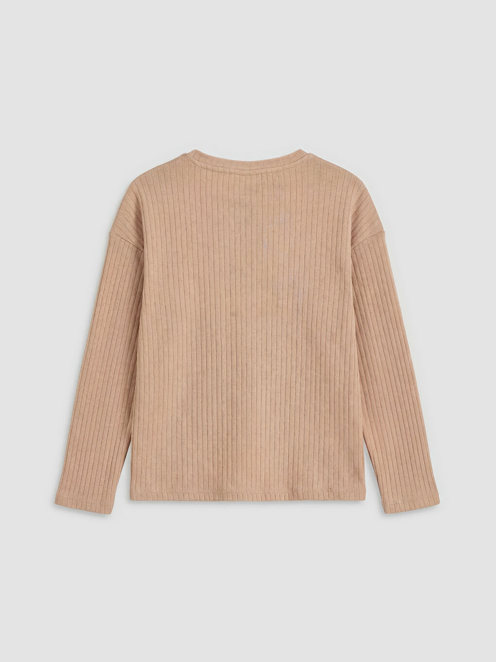 Kahverengi Bisiklet Yaka Kız Çocuk Pijama Takım-3