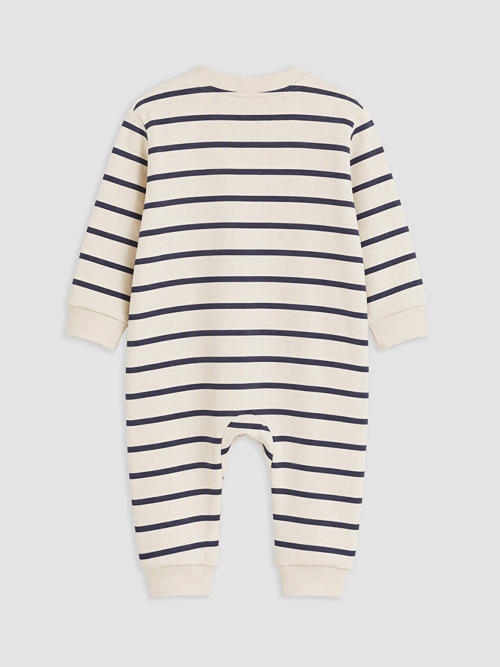 Nyc Printed Striped Baby Boys' Jumpsuit-1
