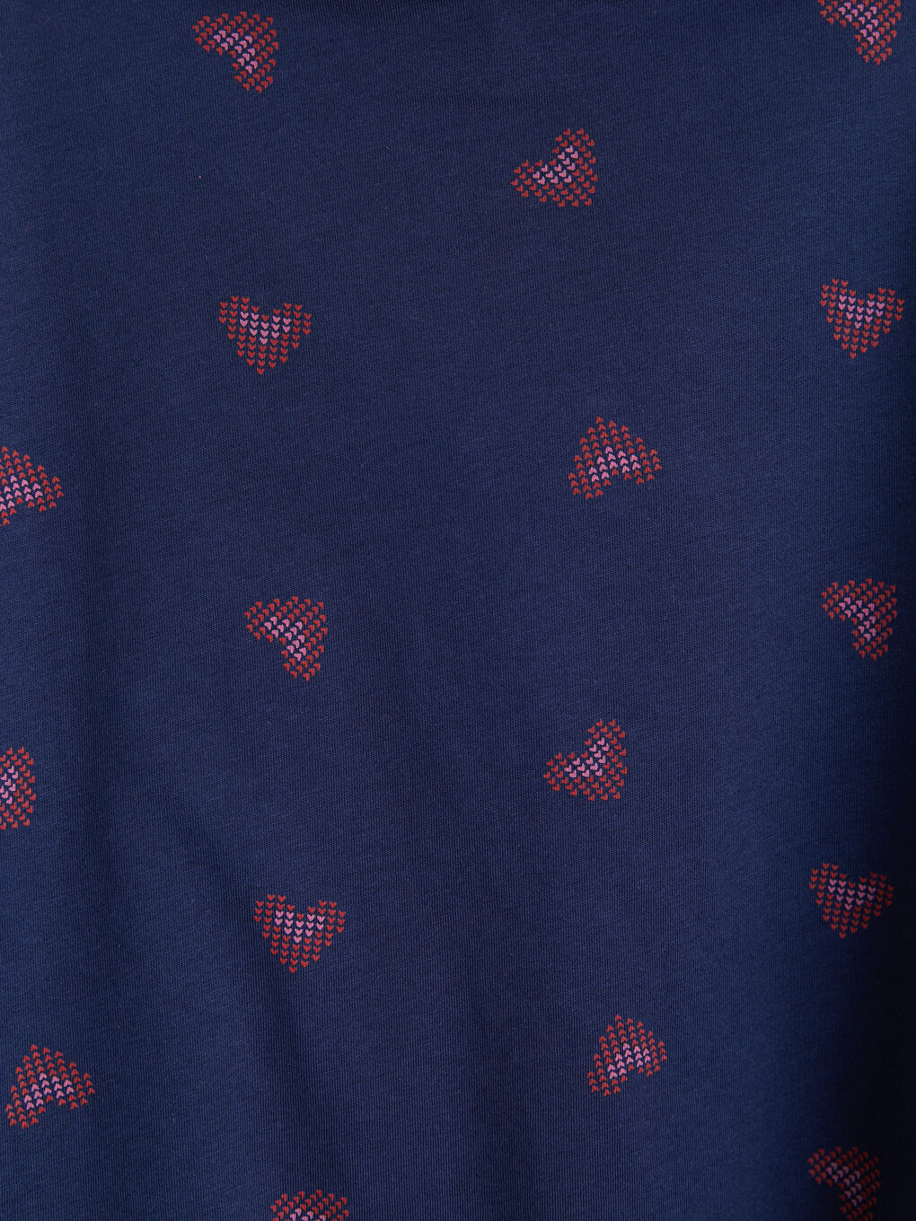 Lacivert Desenli Kız Çocuk Pijama Takımı-5