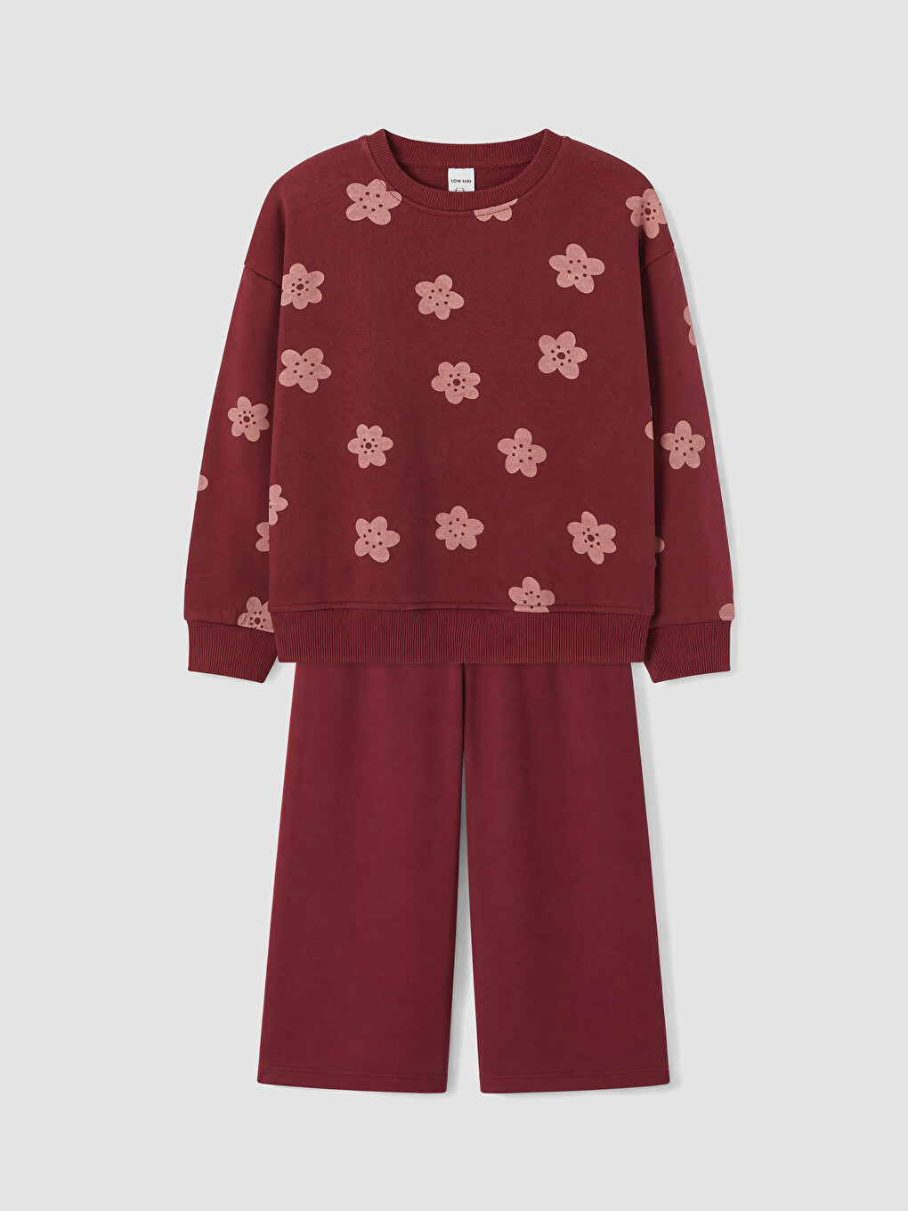 Flower Embroidered Girls' Set