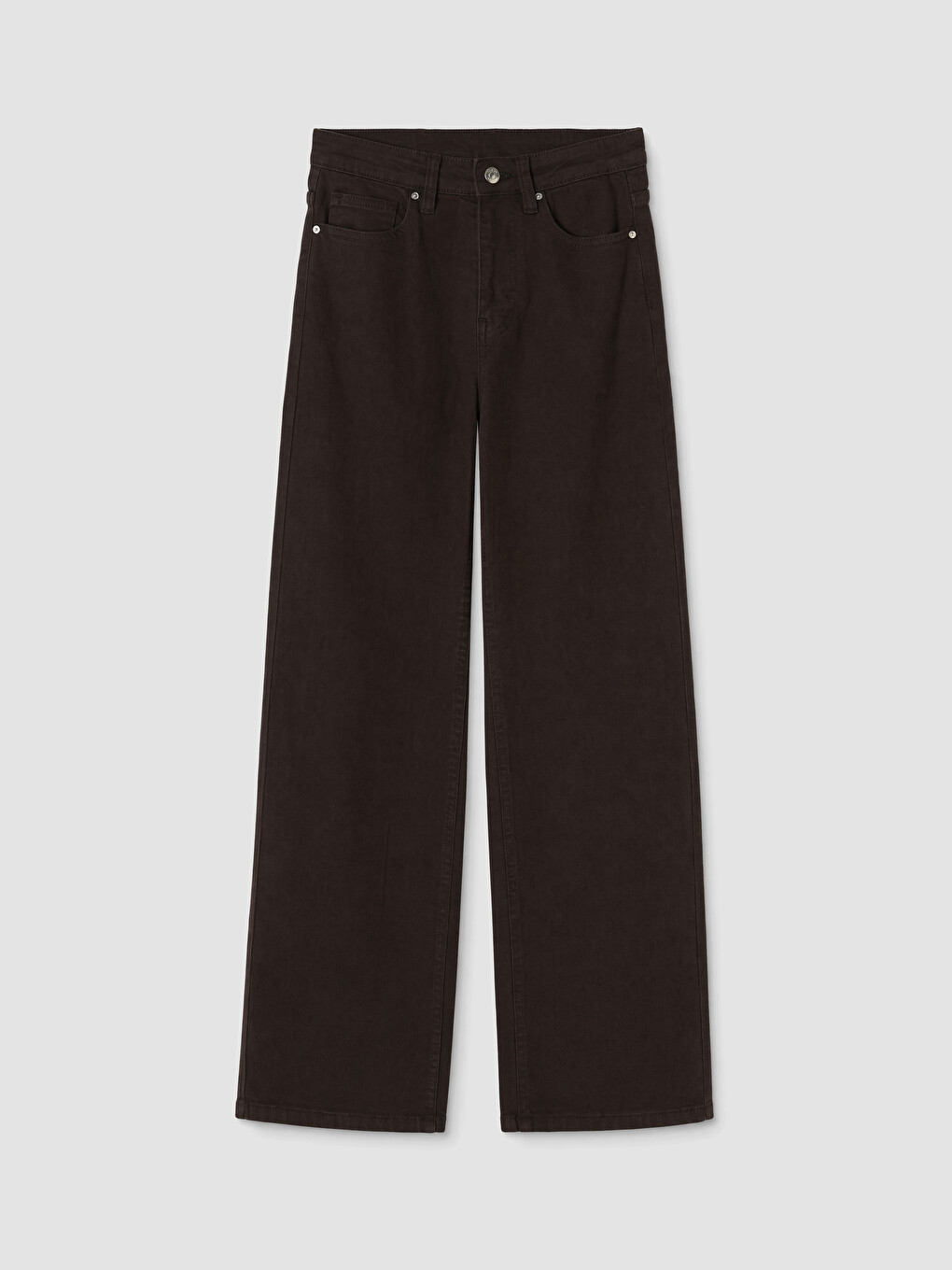 High Waisted Wideleg Women's Jeans-4