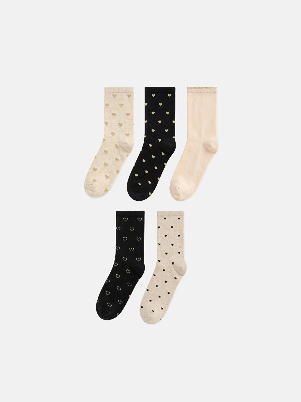 Patterned Women's Ankle Socks 5-pack