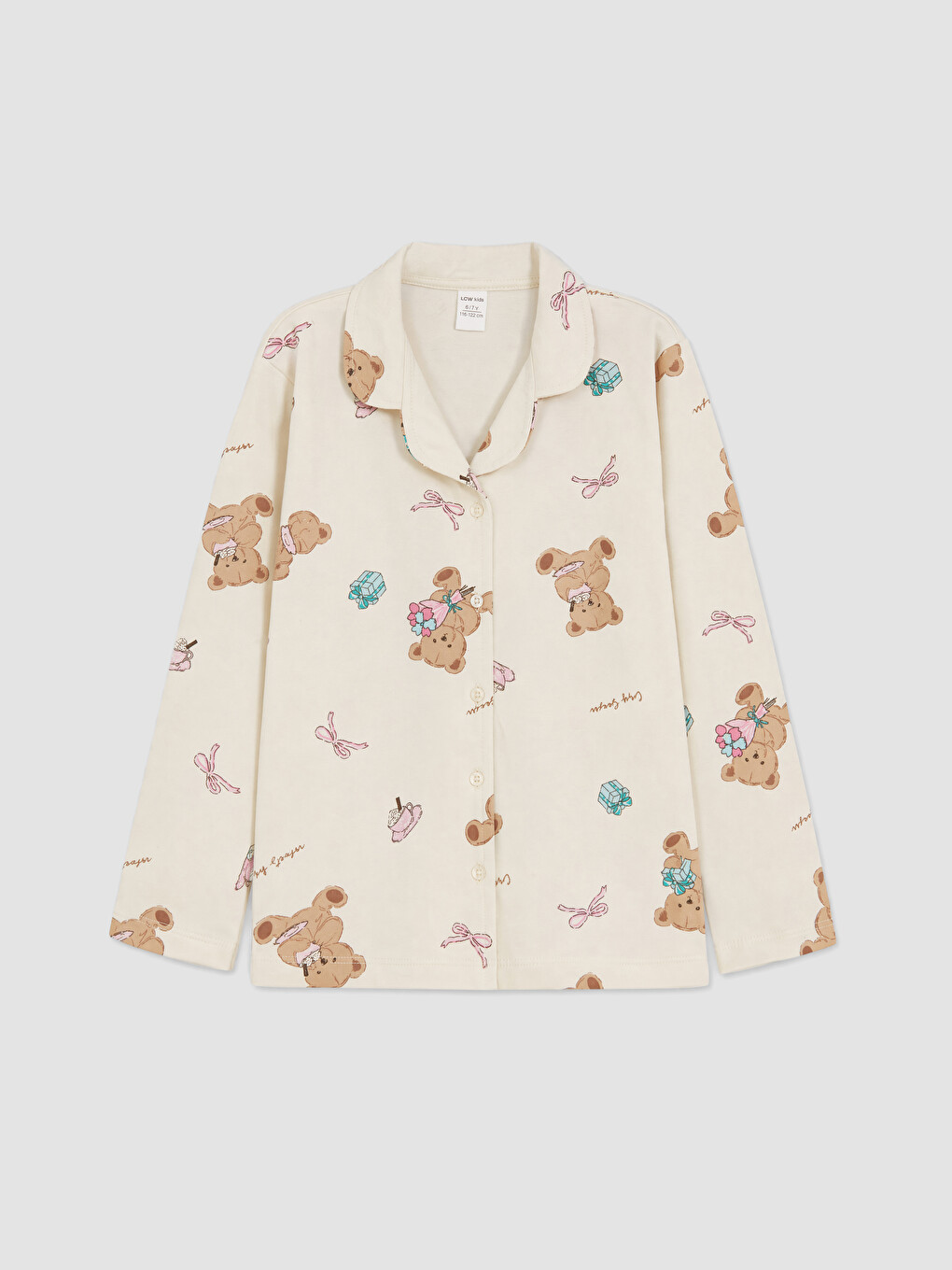 Girl Beige Pyjama Set-1