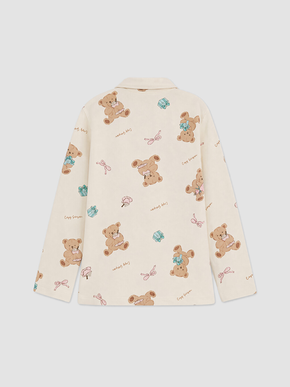 Girl Beige Pyjama Set-3