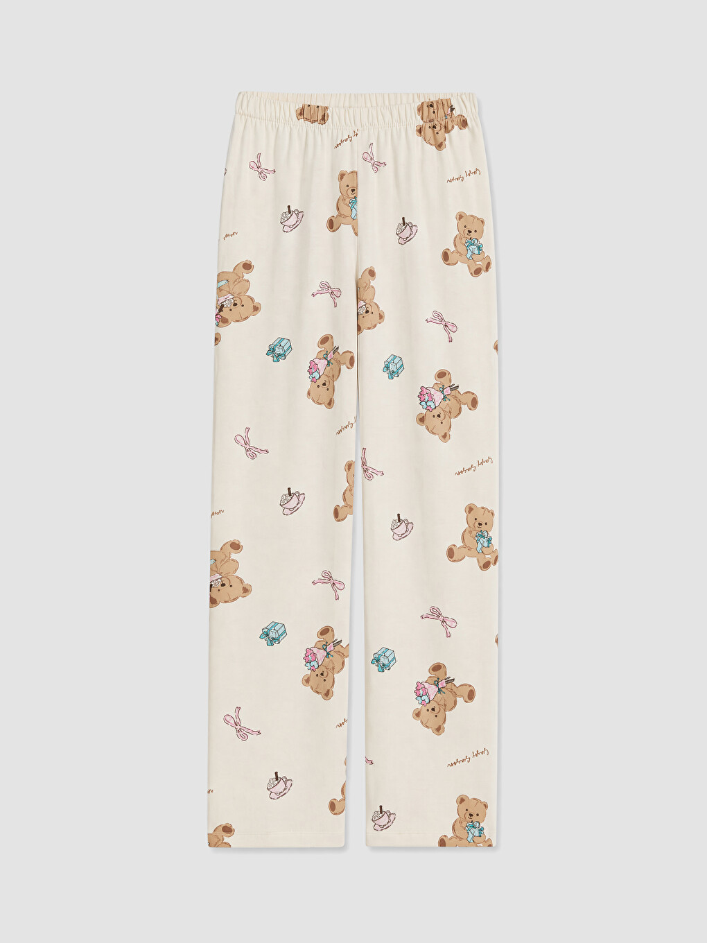 Girl Beige Pyjama Set-4