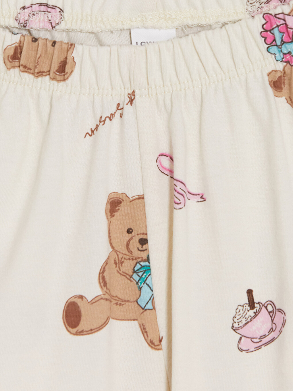Girl Beige Pyjama Set-5