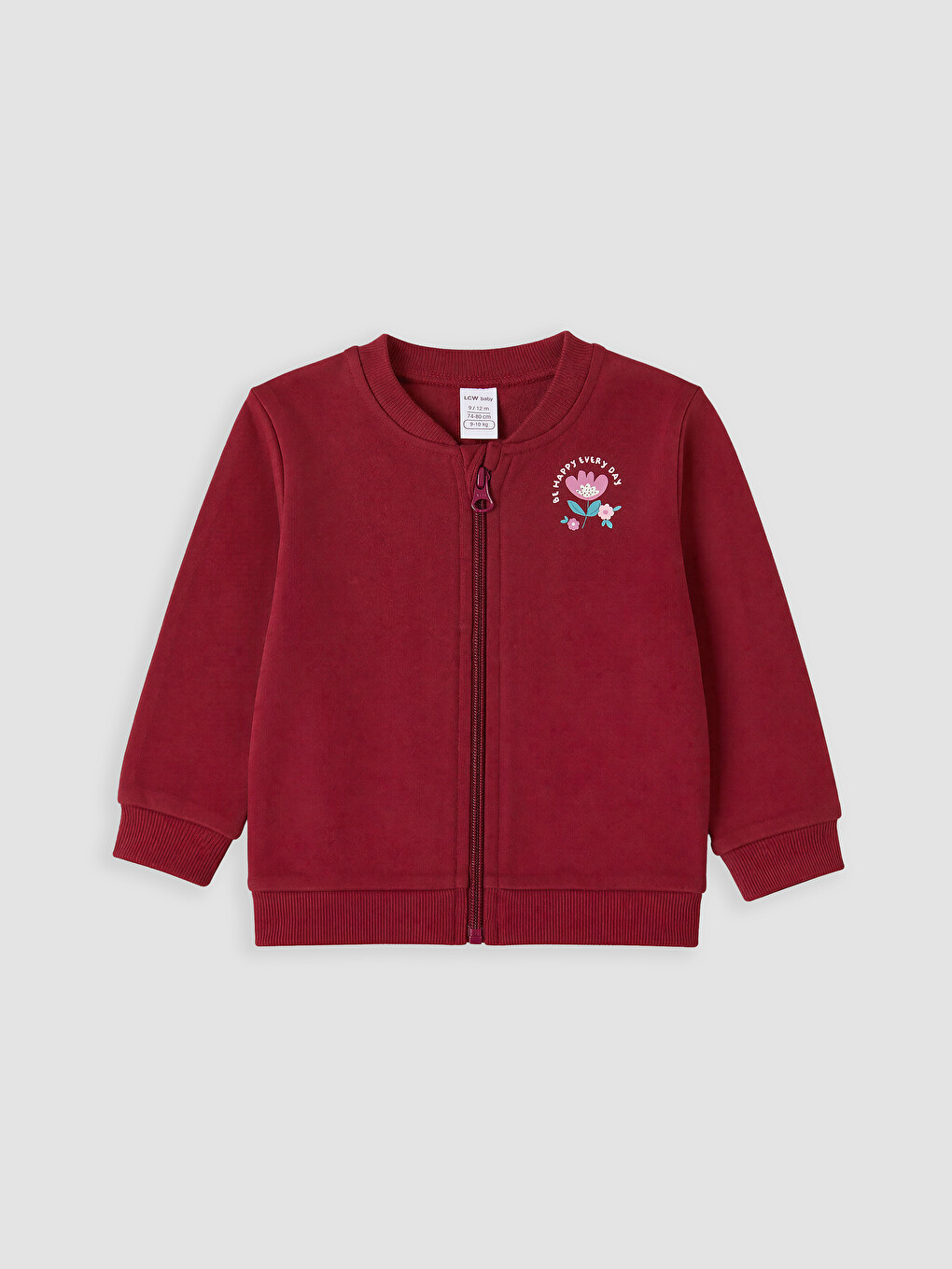 Flower Printed Baby Girls' Tracksuit Set-1