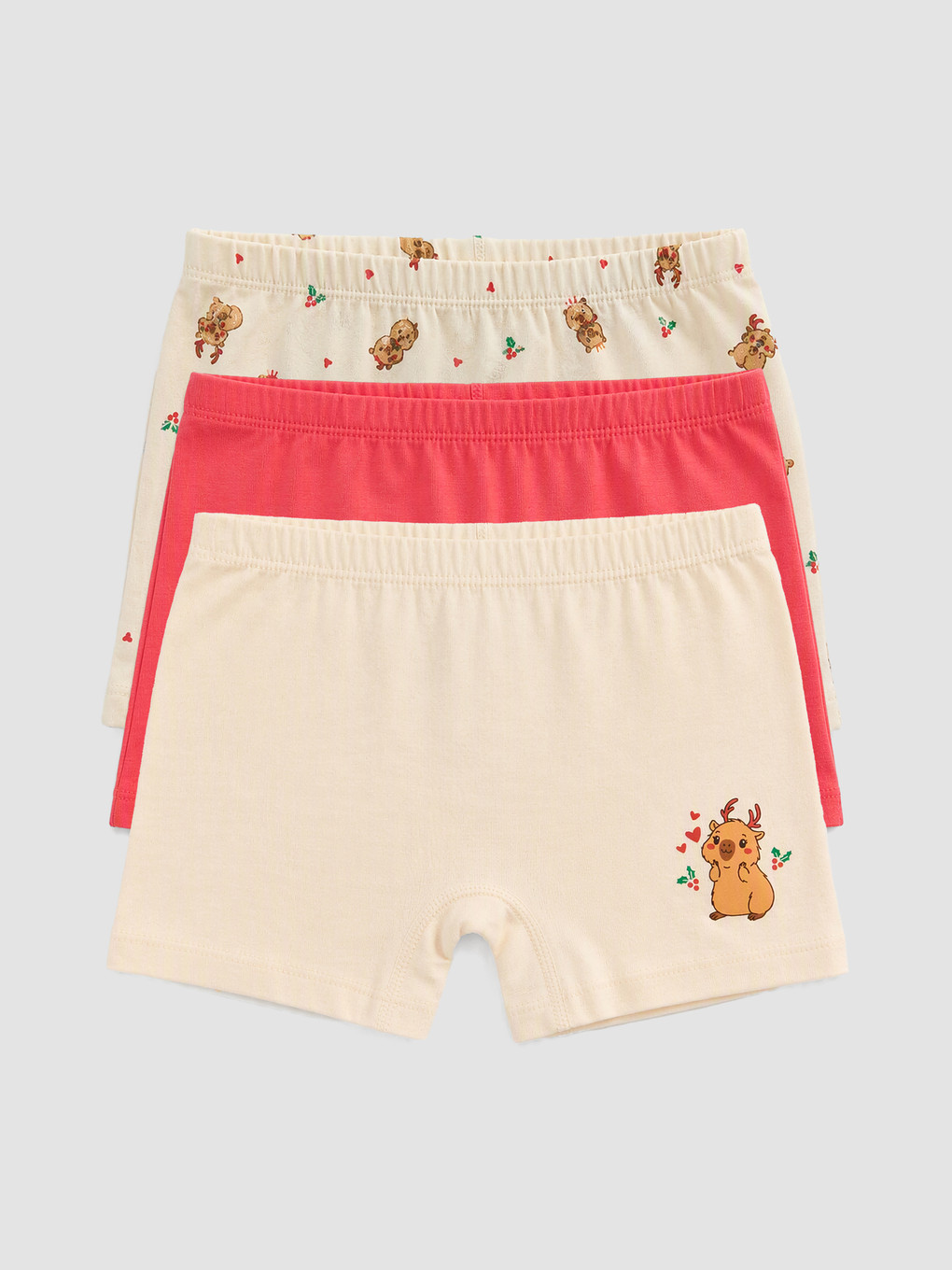Girl Ecru Boxer Briefs-5