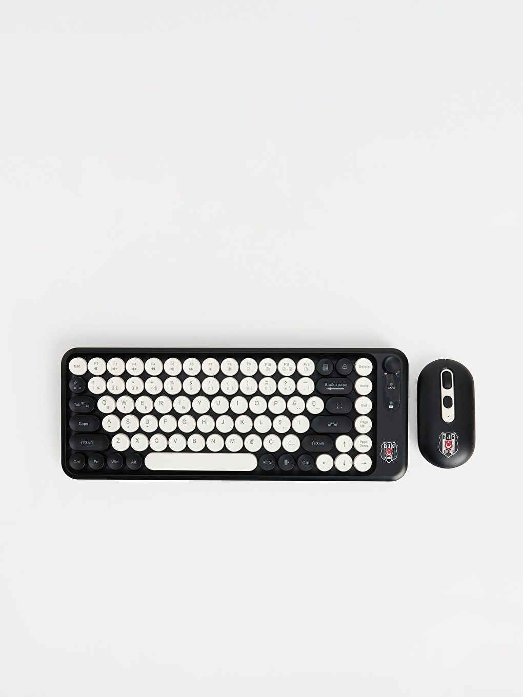 Beşiktaş Baskılı Kablosuz Klavye Ve Mouse Seti-1