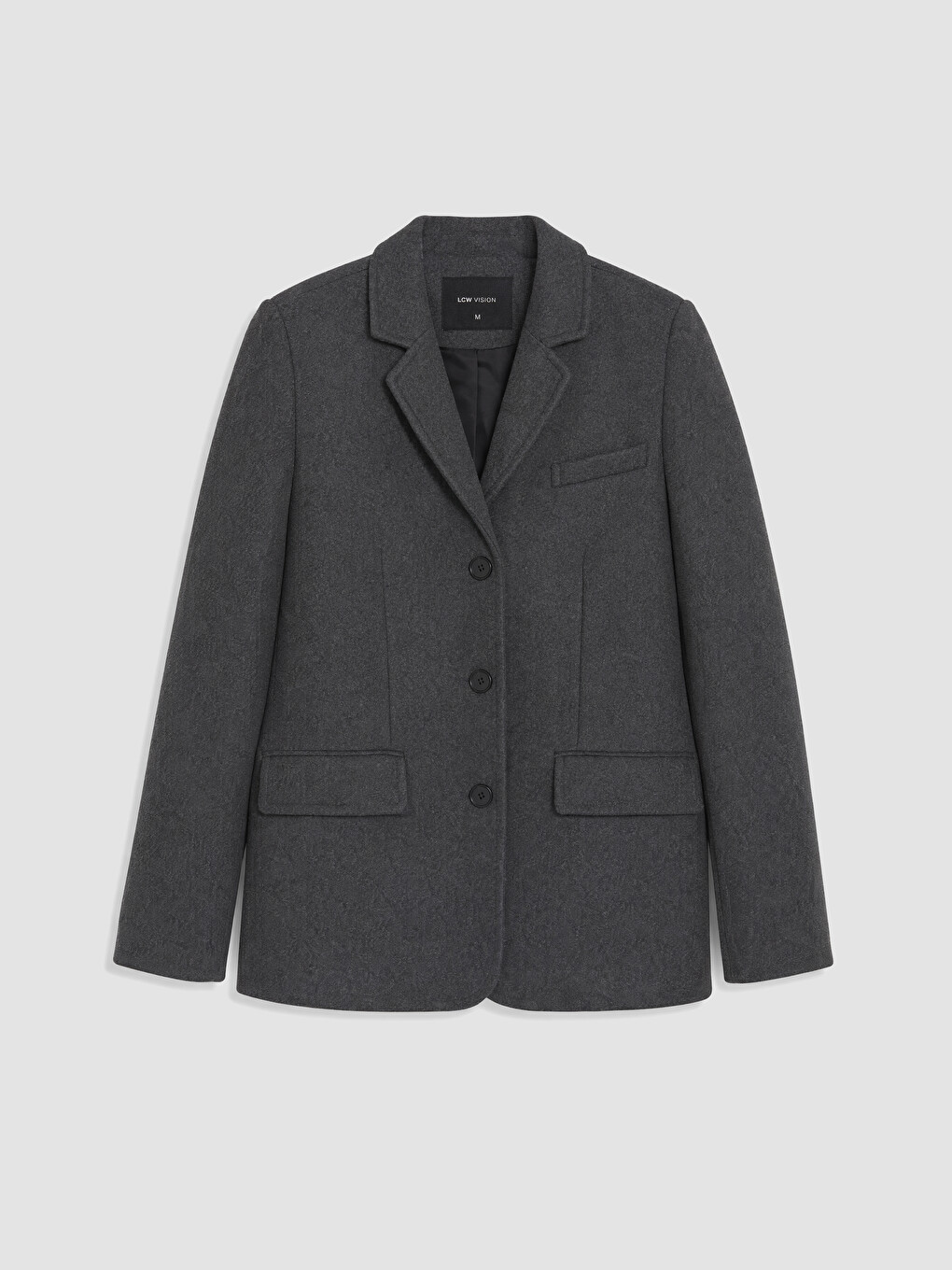 Loose Fit Kadın Kaşe Ceket-5