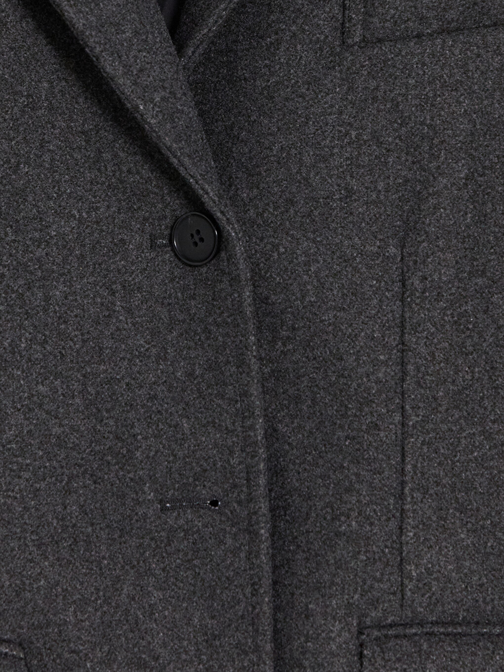 Loose Fit Kadın Kaşe Ceket-6