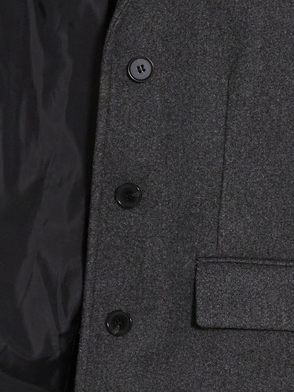 Loose Fit Kadın Kaşe Ceket-7