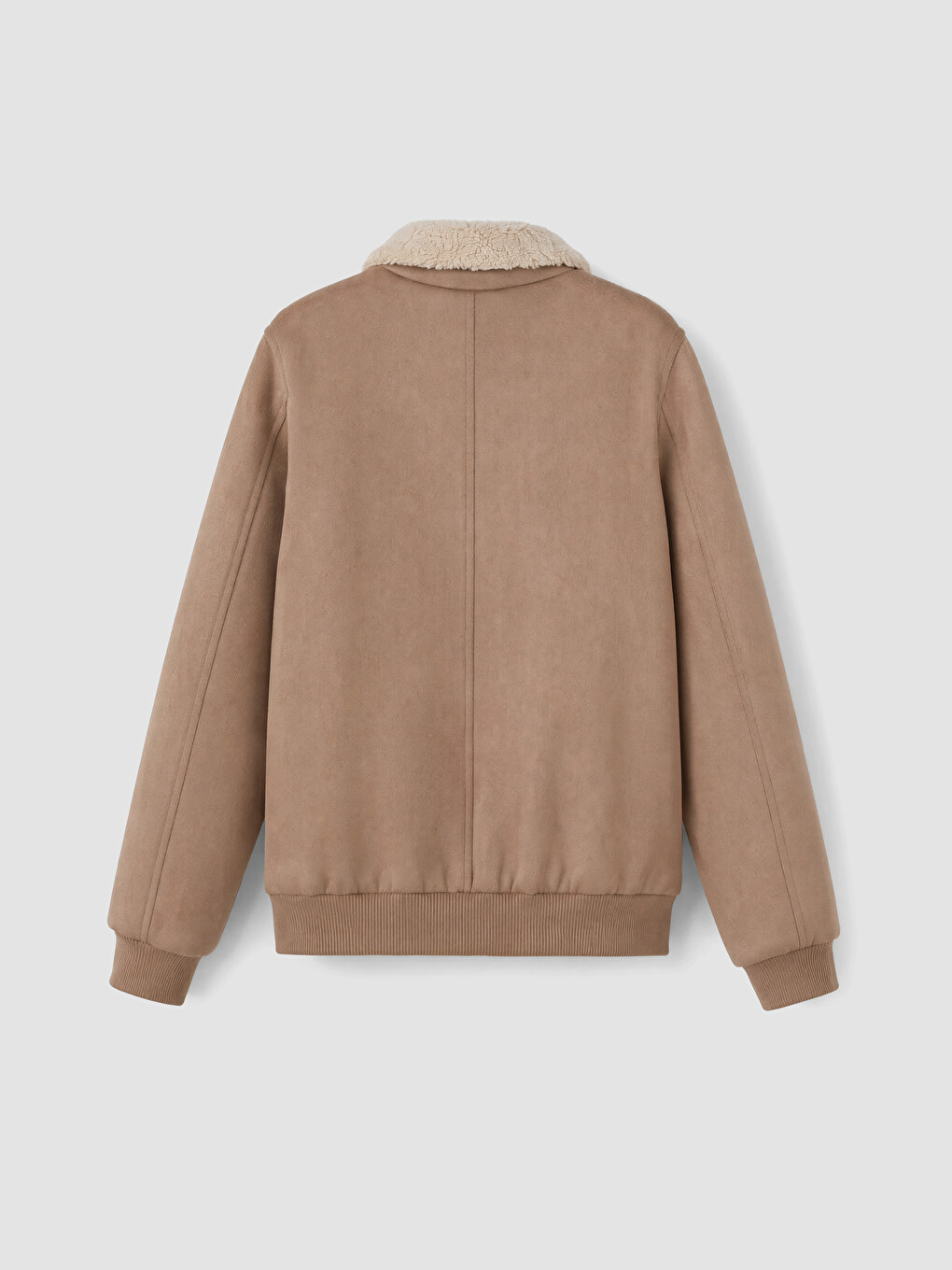 Fur Collar Suede Look Boys' Coat-2