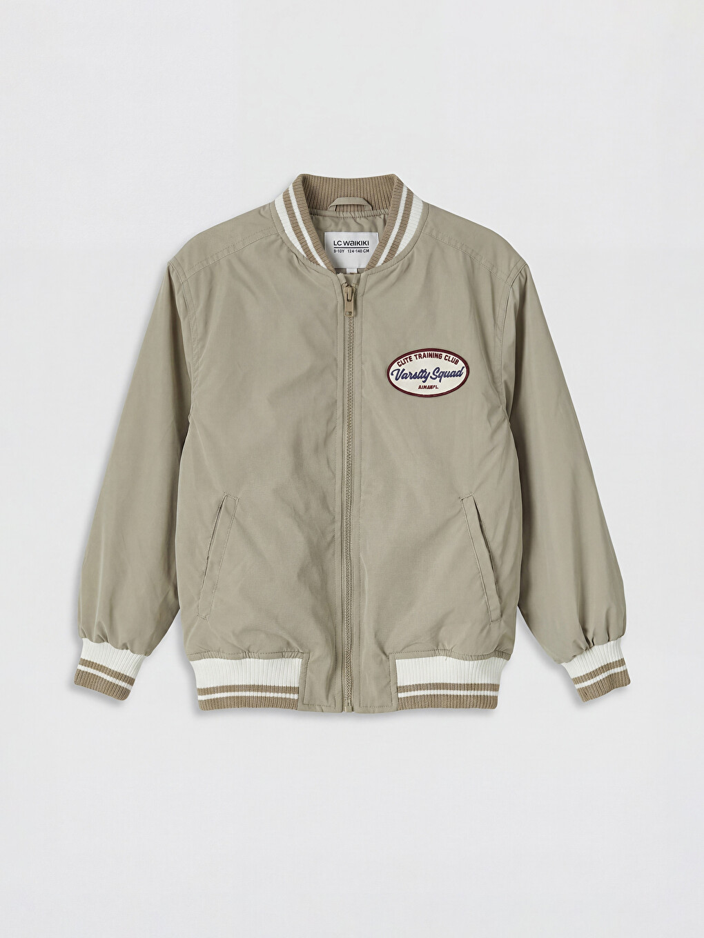 Baseball Collar Embroidered Boys' Coat