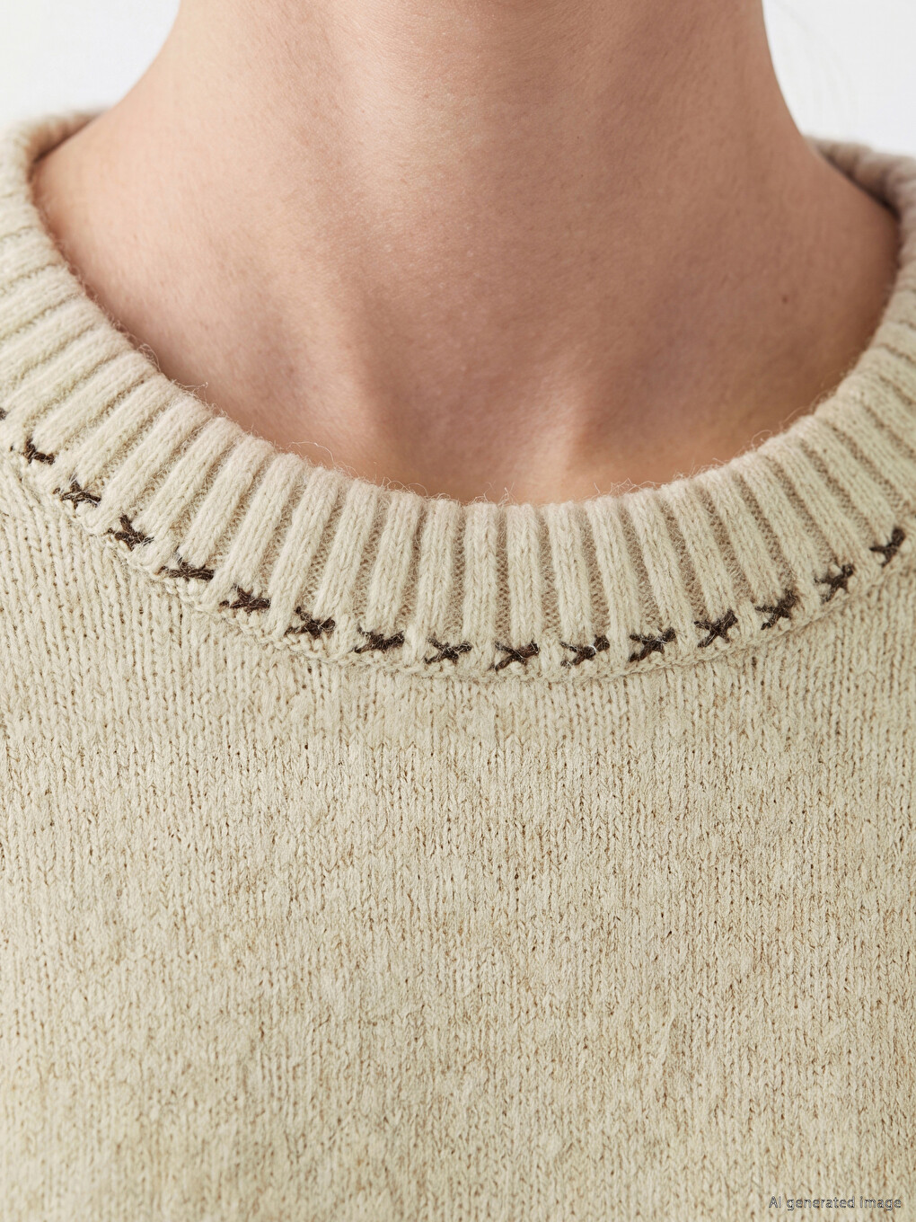 Wool Blended Women's Knitwear Sweater-2