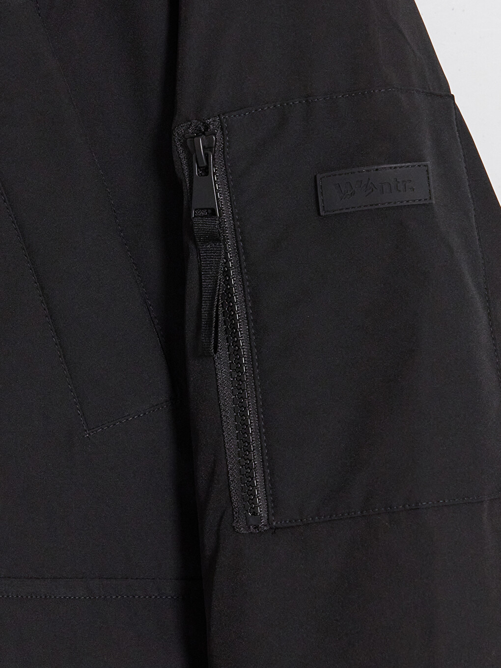 Relaxed Fit Hooded Men's Gabardine Puffer Coat-6