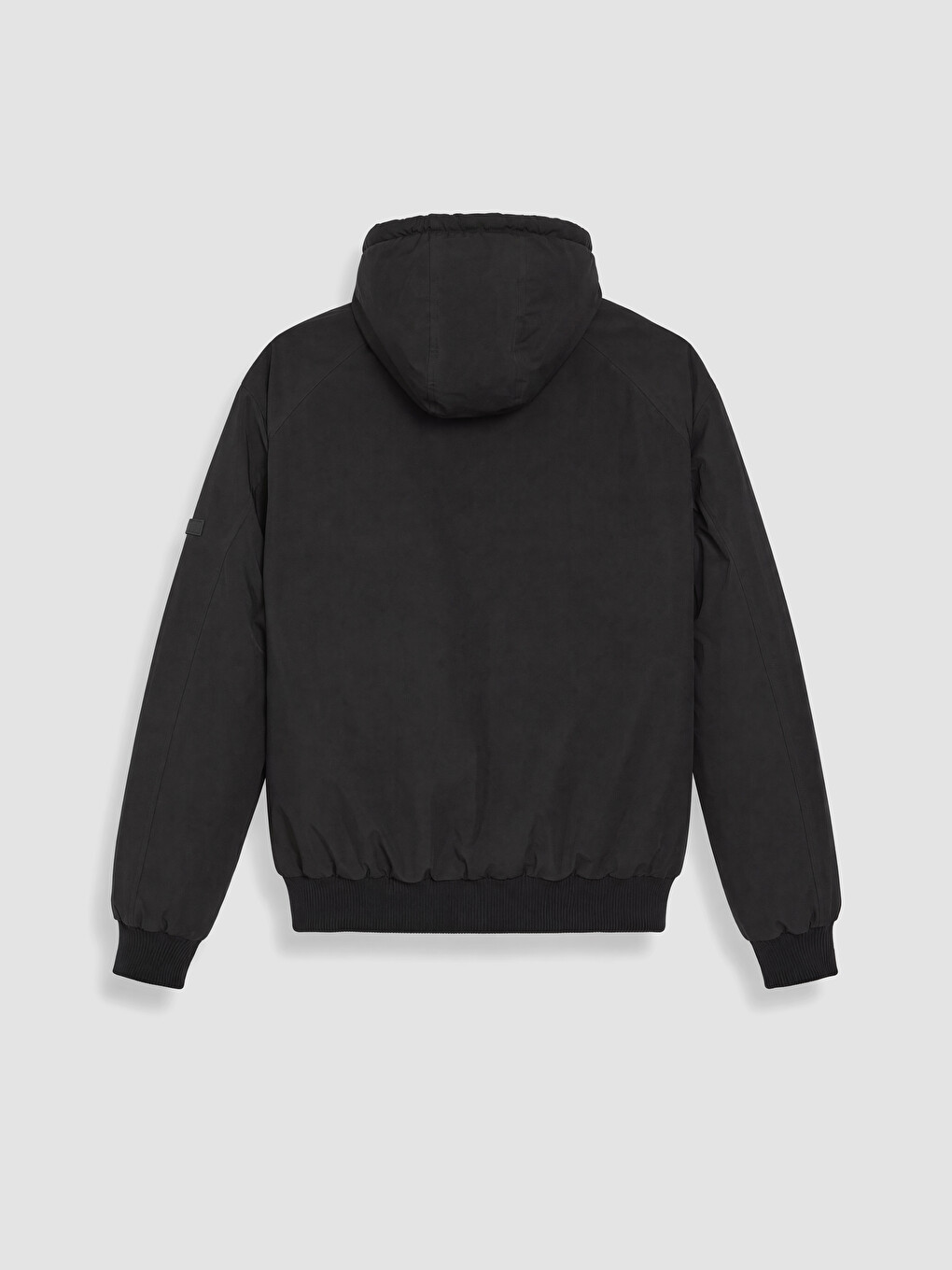 Relaxed Fit Hooded Men's Gabardine Puffer Coat-8