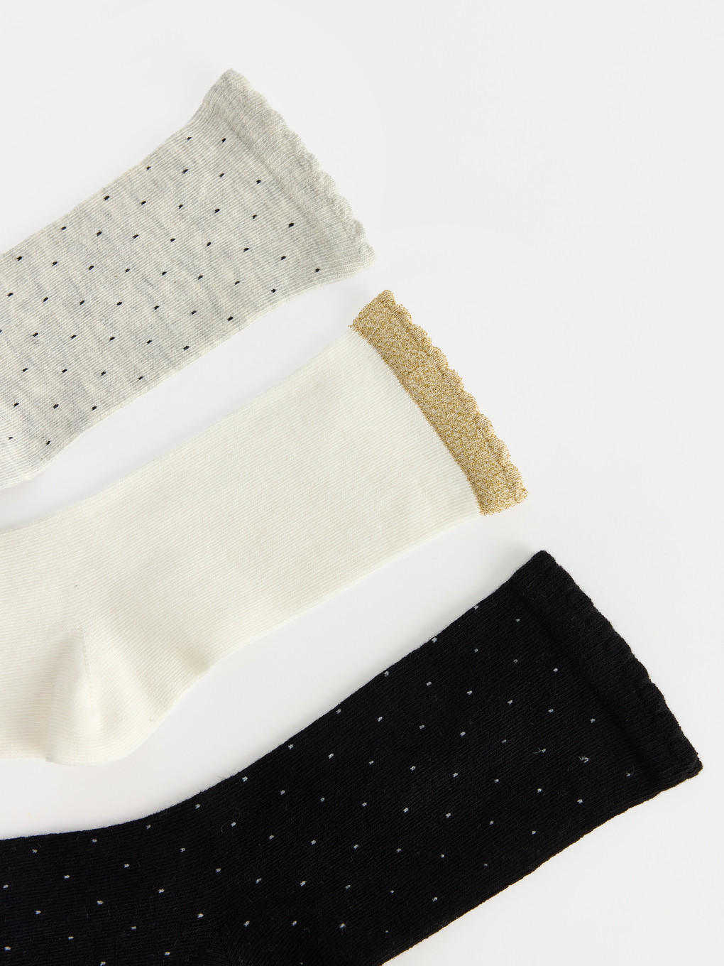 Ruffled Polka Dot Women's Ankle Socks 5-pack-1