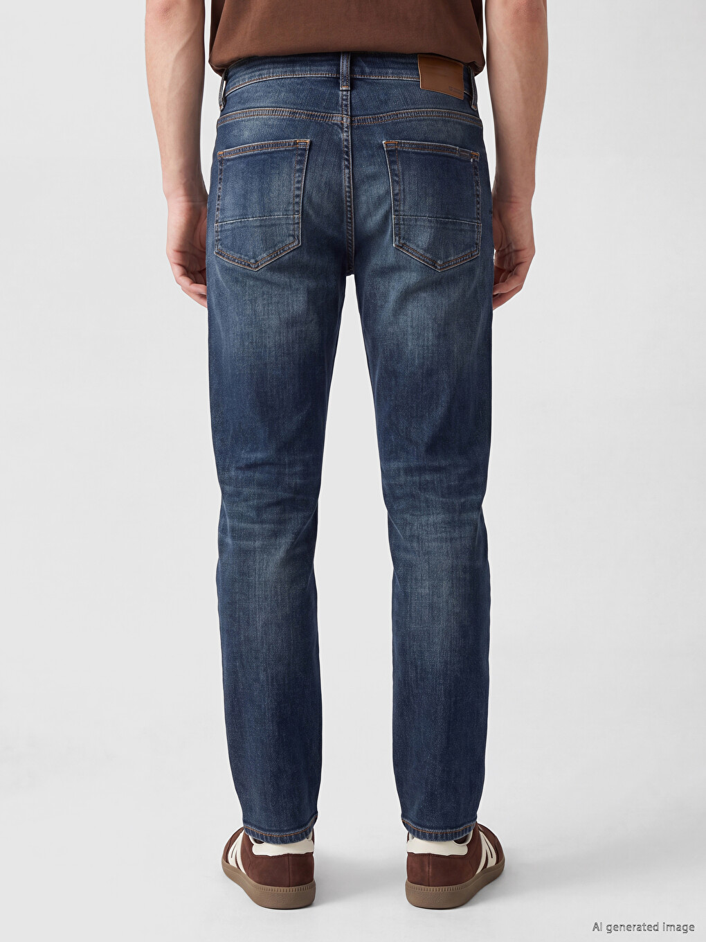 Yeşil 750 Slim Fit Erkek Jean Pantolon-2