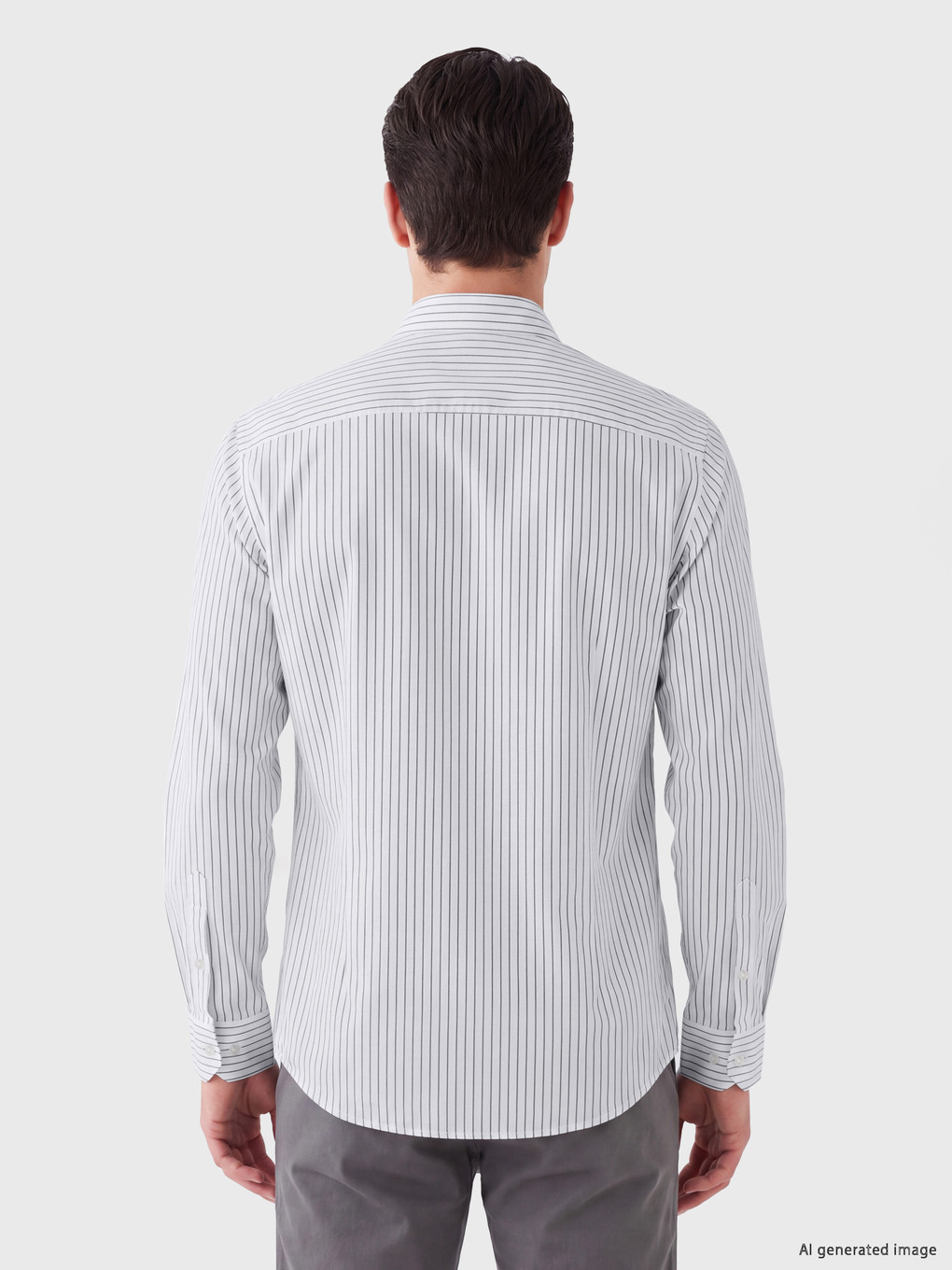 Slim Fit Striped Men's Shirt-1