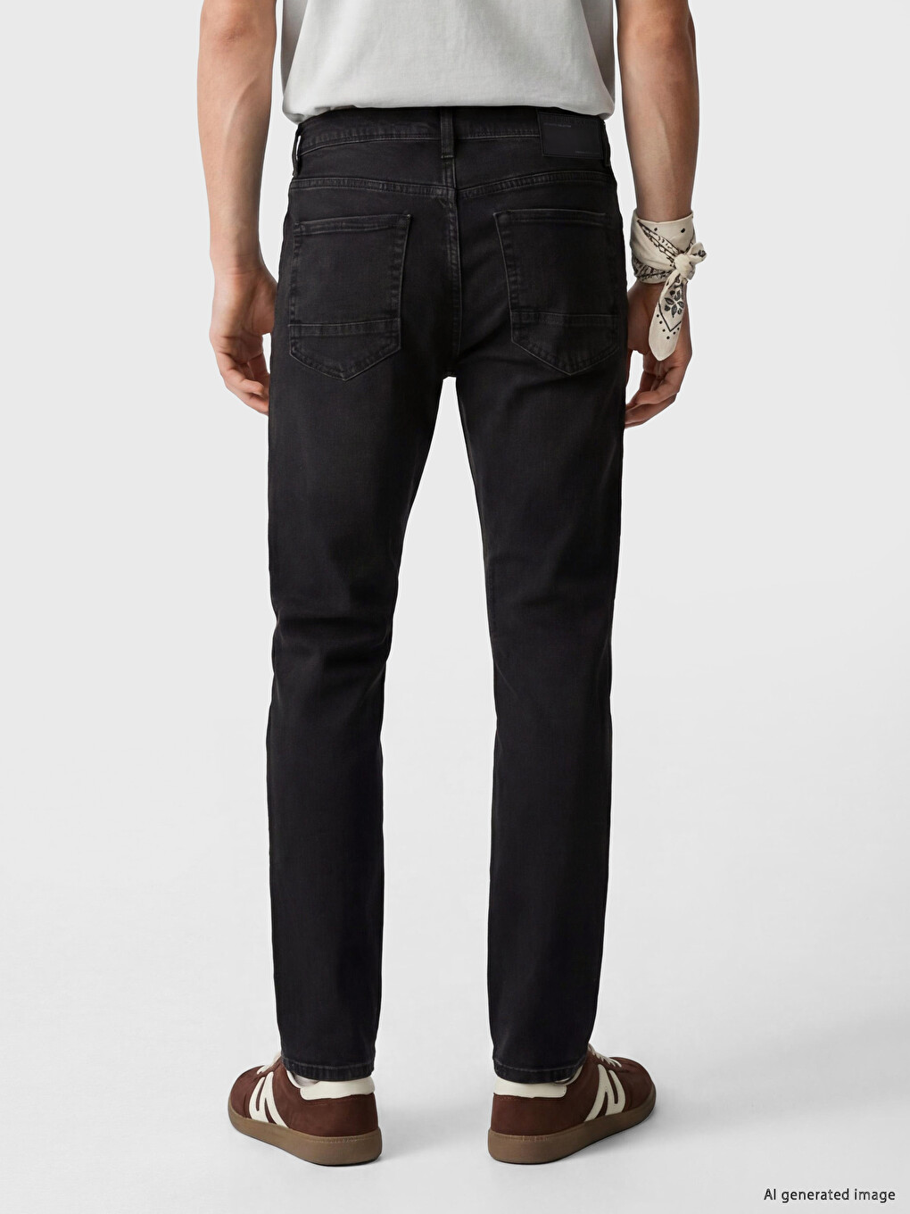 Siyah 750 Slim Fit Erkek Jean Pantolon-2