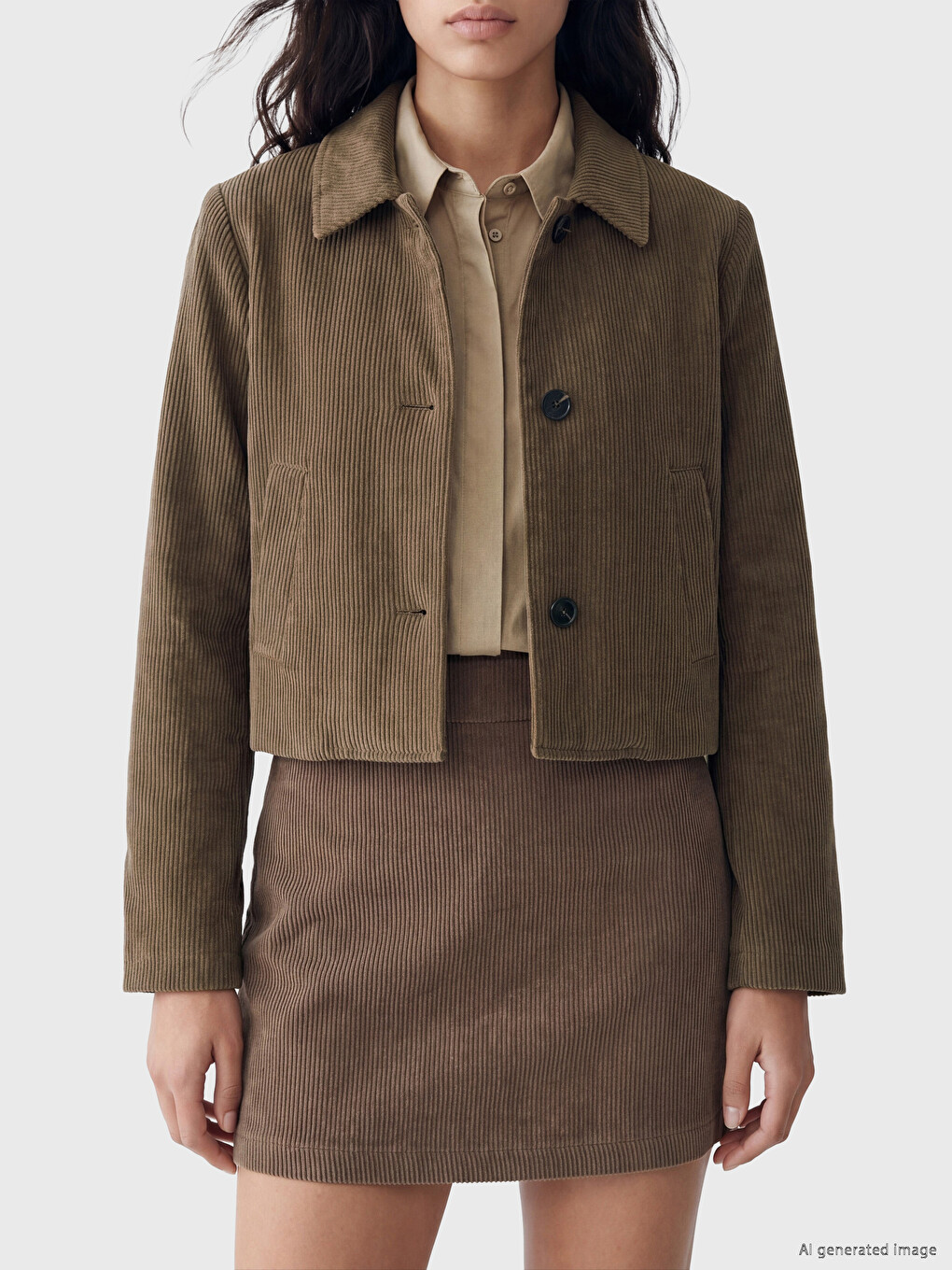 Woman Brown Blazer-2